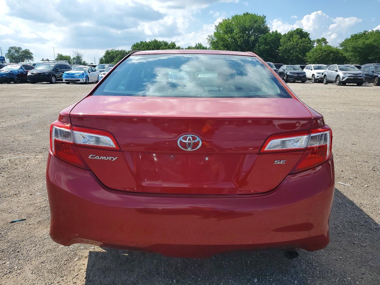 2014 Toyota Camry Se Red vin: 4T1BF1FK7EU810291