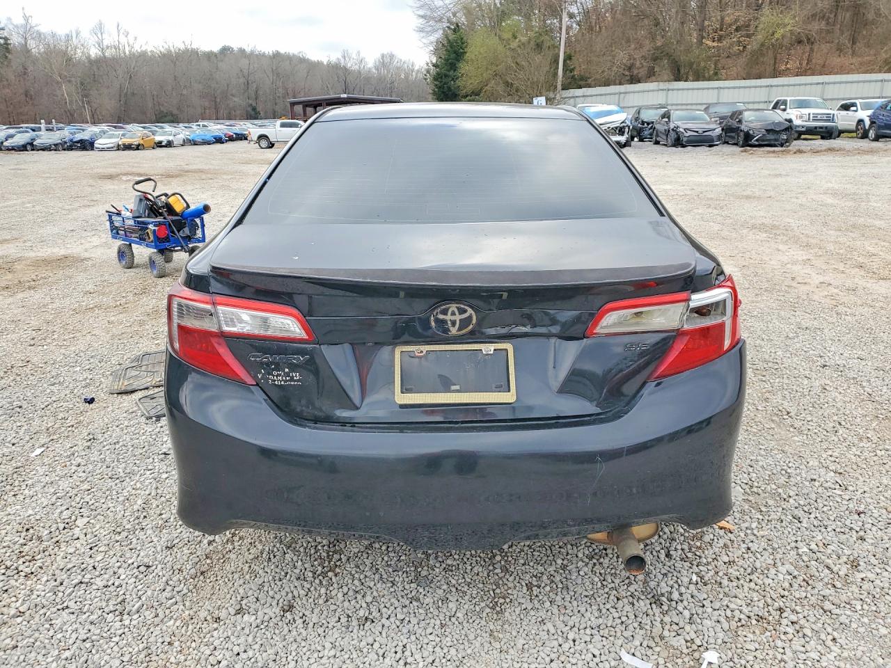 2014 Toyota Camry Se Black vin: 4T1BF1FK7EU815491
