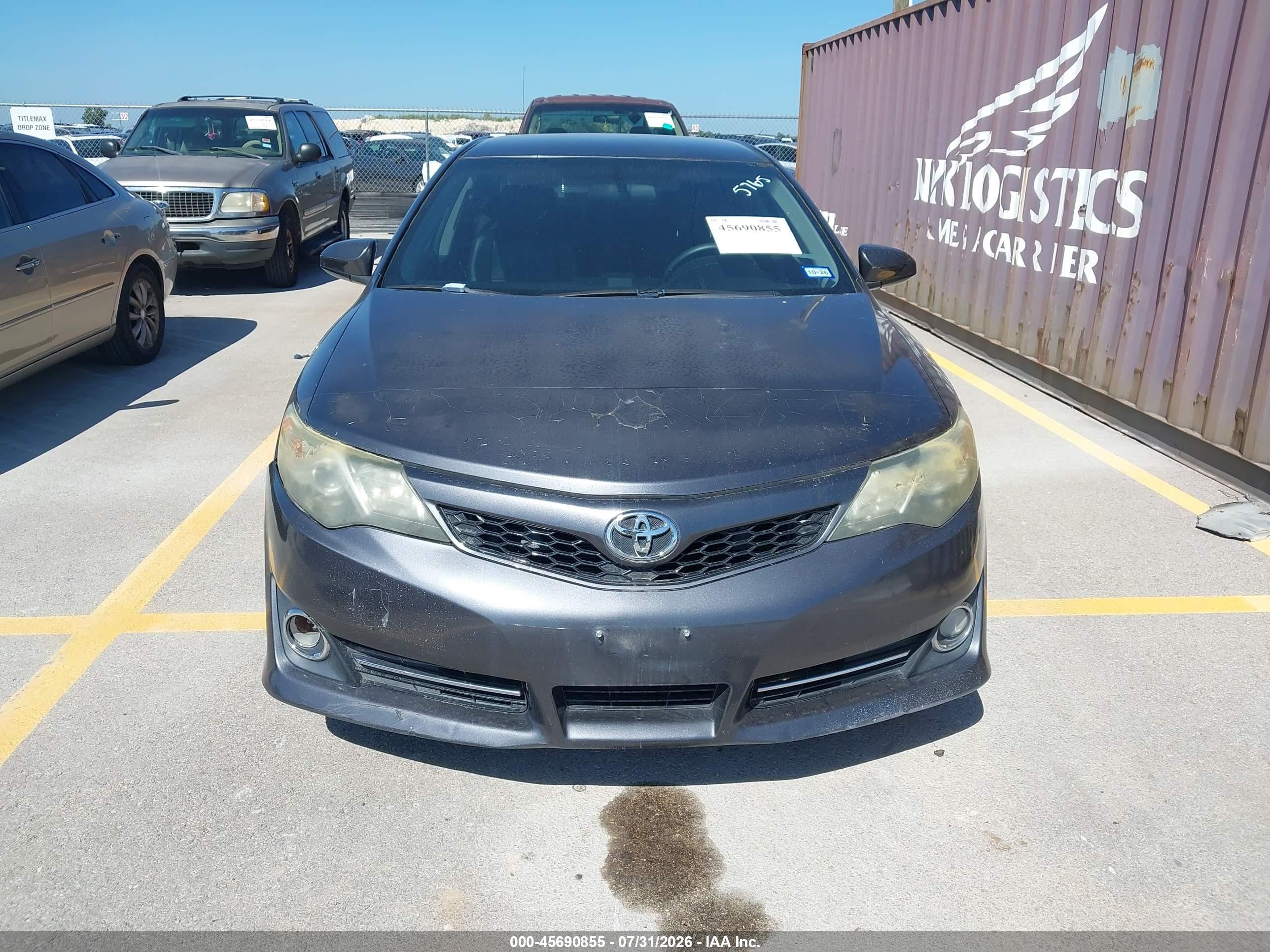 2014 Toyota Camry Se Gray vin: 4T1BF1FK7EU815765
