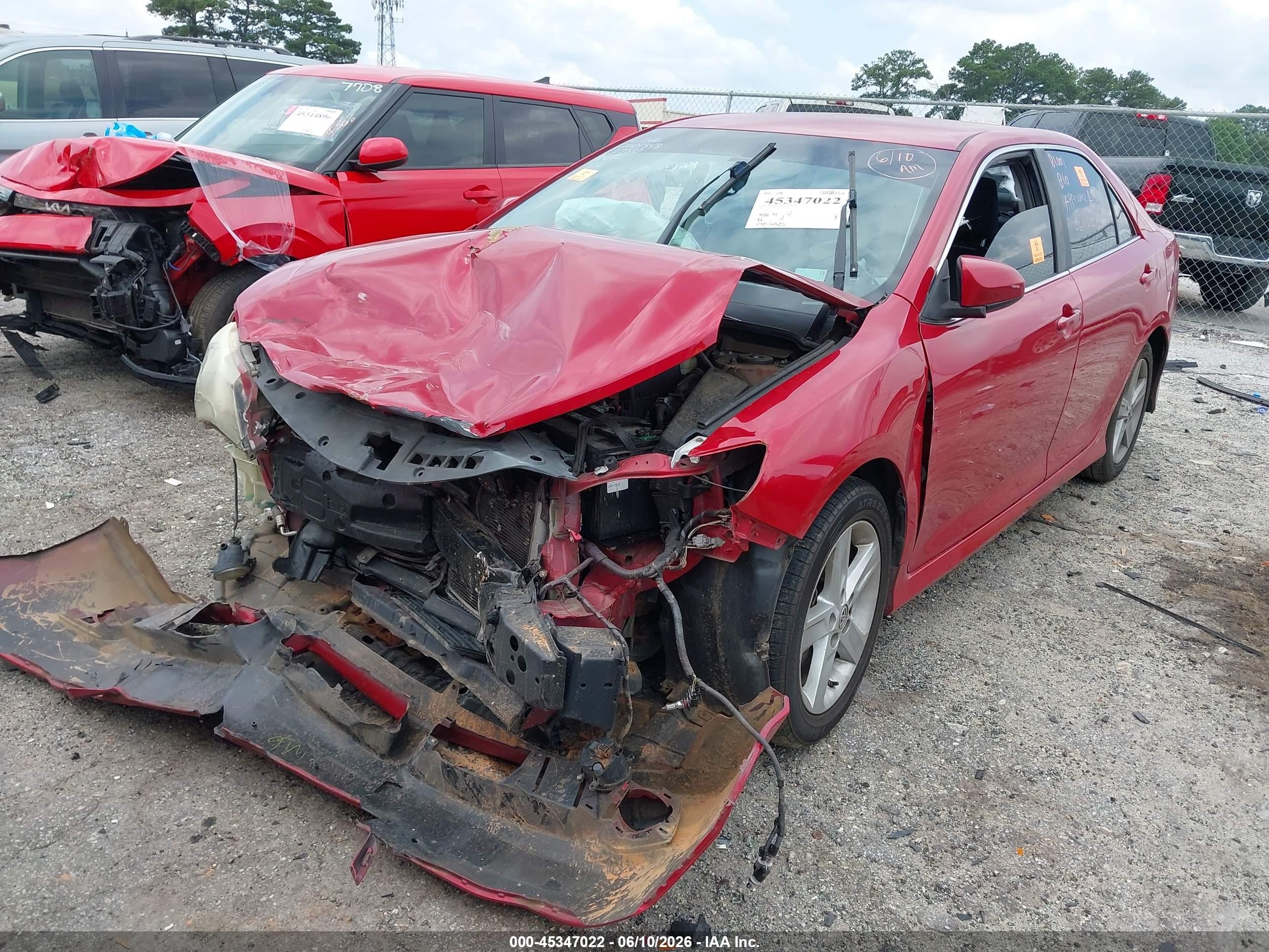 2014 Toyota Camry Se Red vin: 4T1BF1FK7EU822750