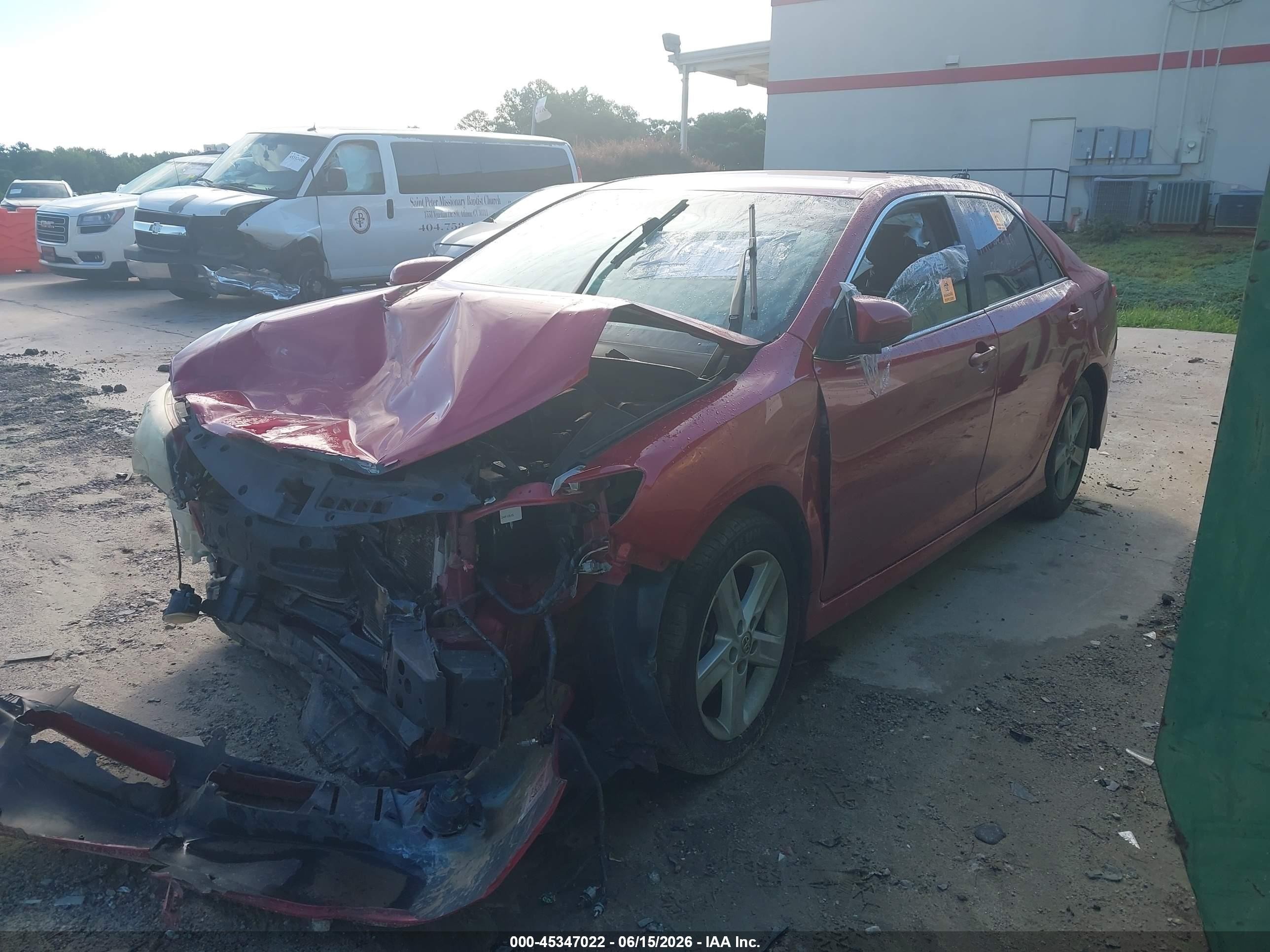 2014 Toyota Camry Se Red vin: 4T1BF1FK7EU822750