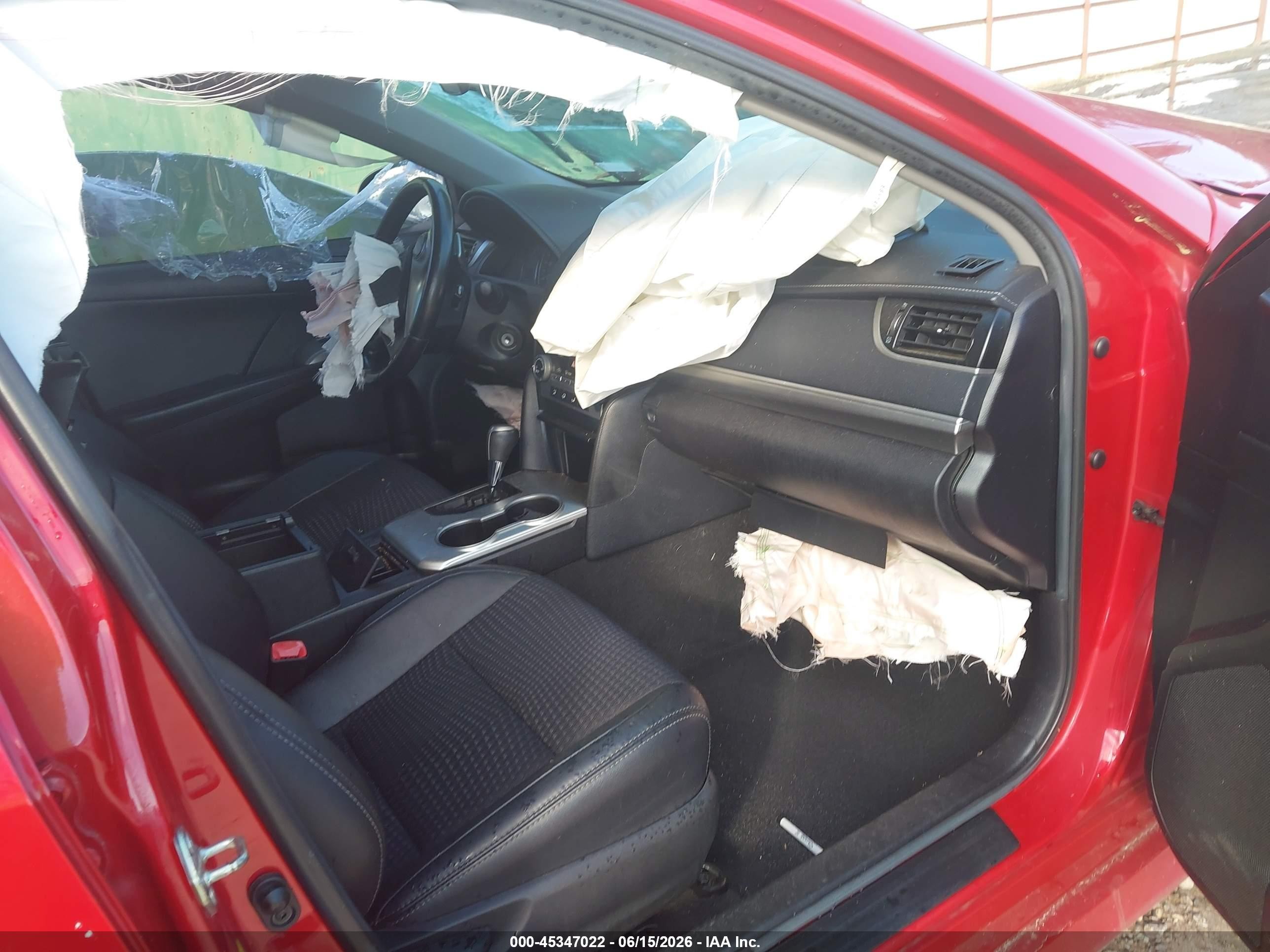 2014 Toyota Camry Se Red vin: 4T1BF1FK7EU822750