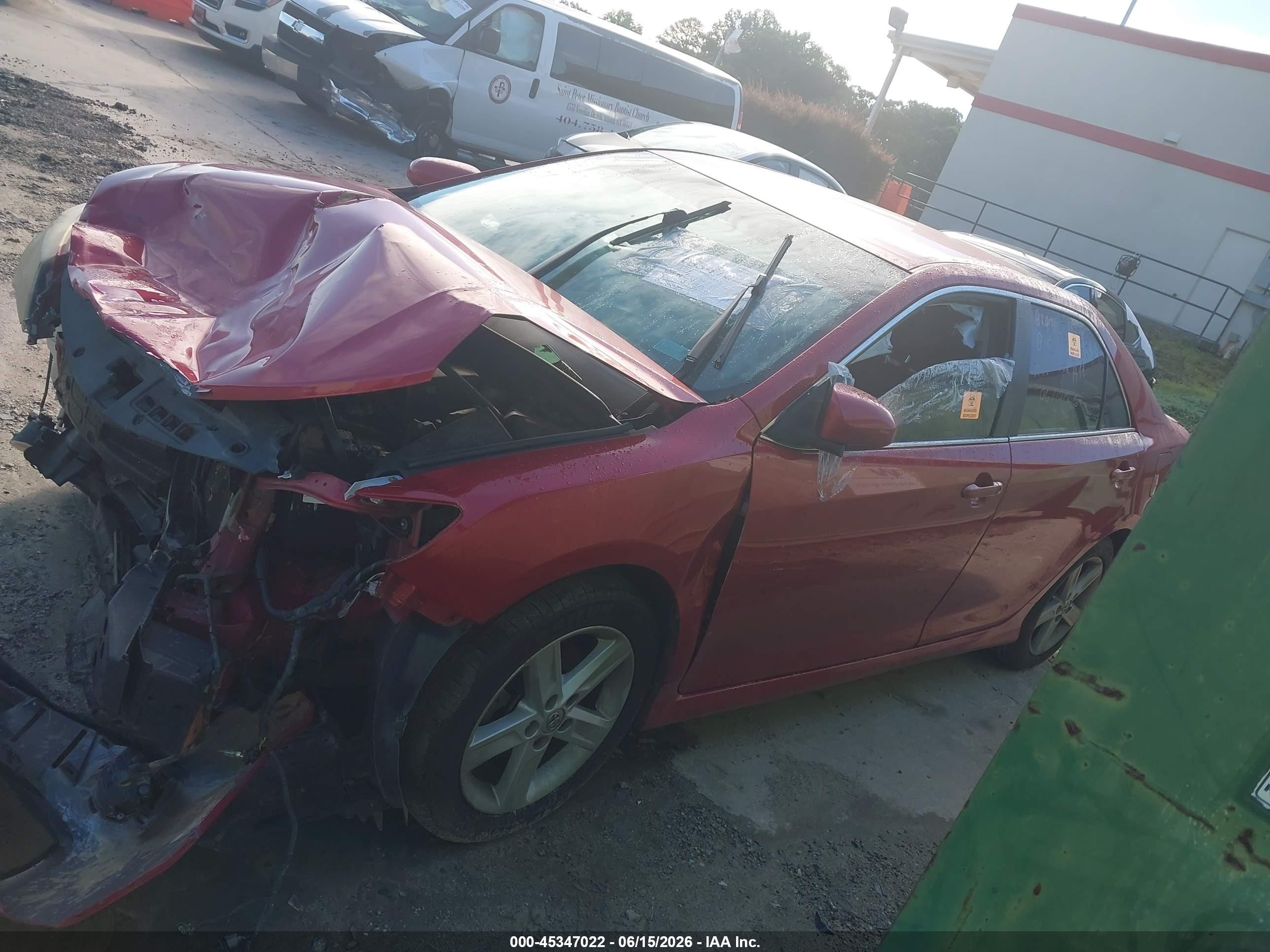 2014 Toyota Camry Se Red vin: 4T1BF1FK7EU822750
