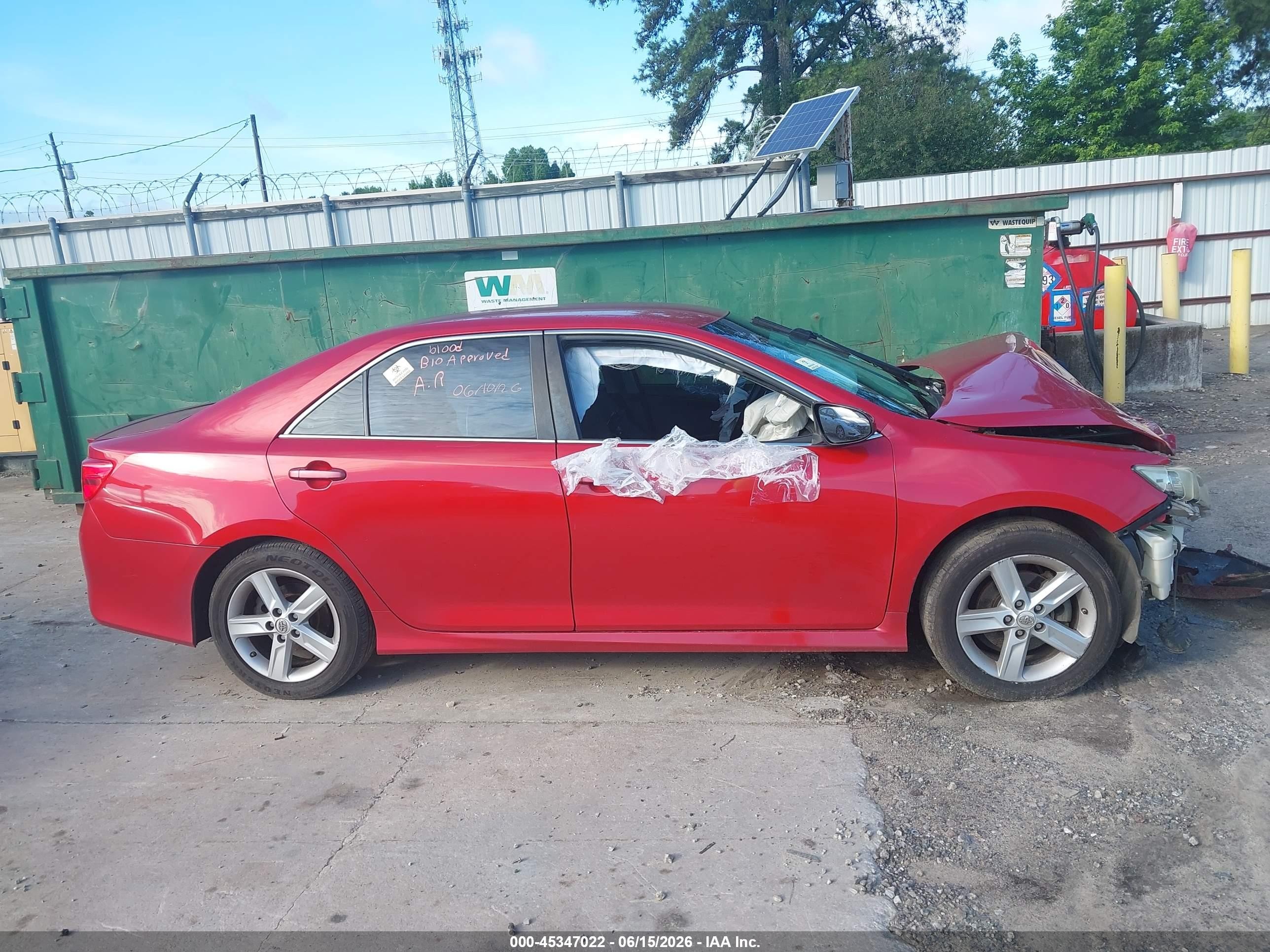 2014 Toyota Camry Se Red vin: 4T1BF1FK7EU822750
