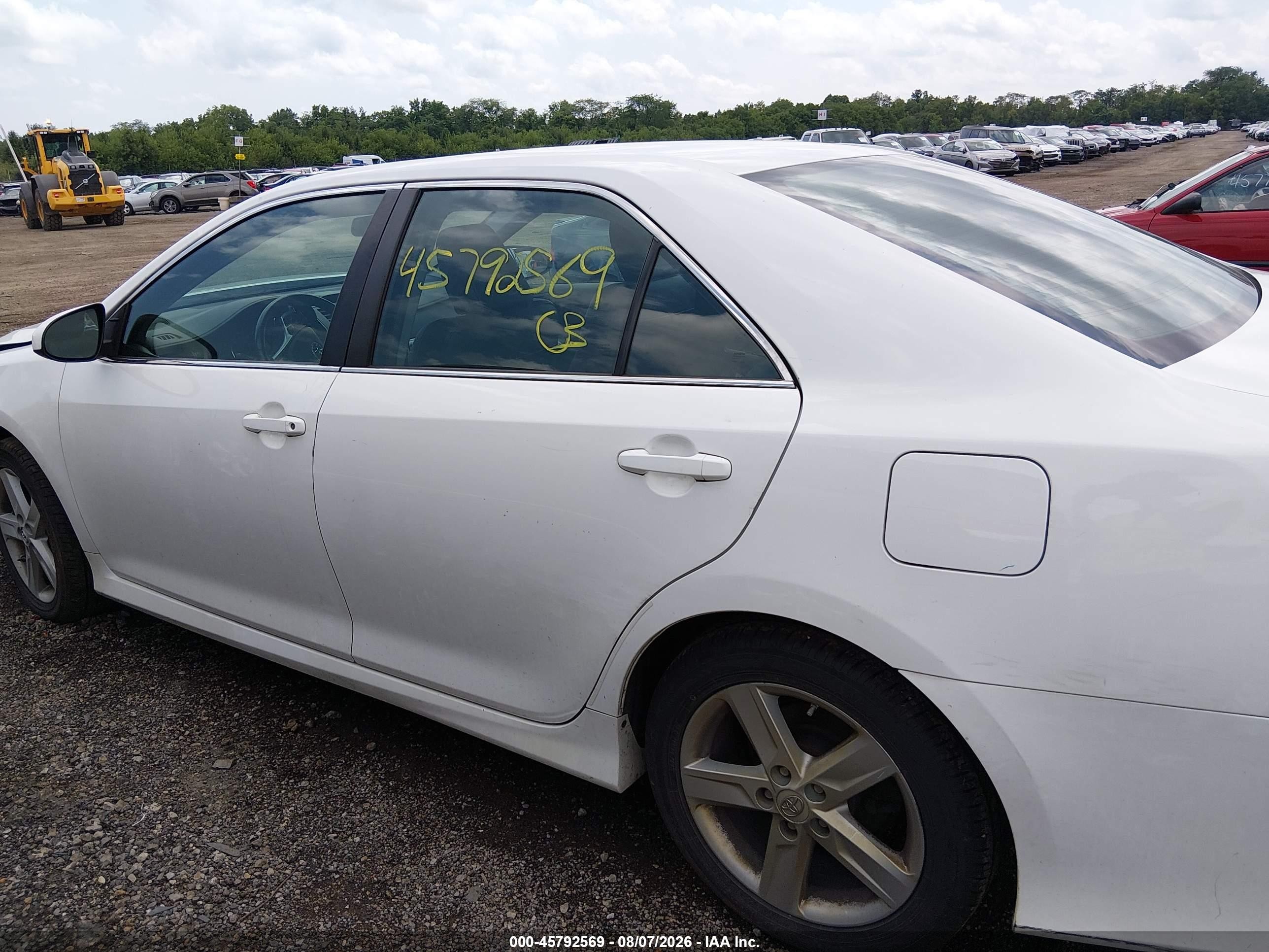 2014 Toyota Camry Se White vin: 4T1BF1FK7EU826054