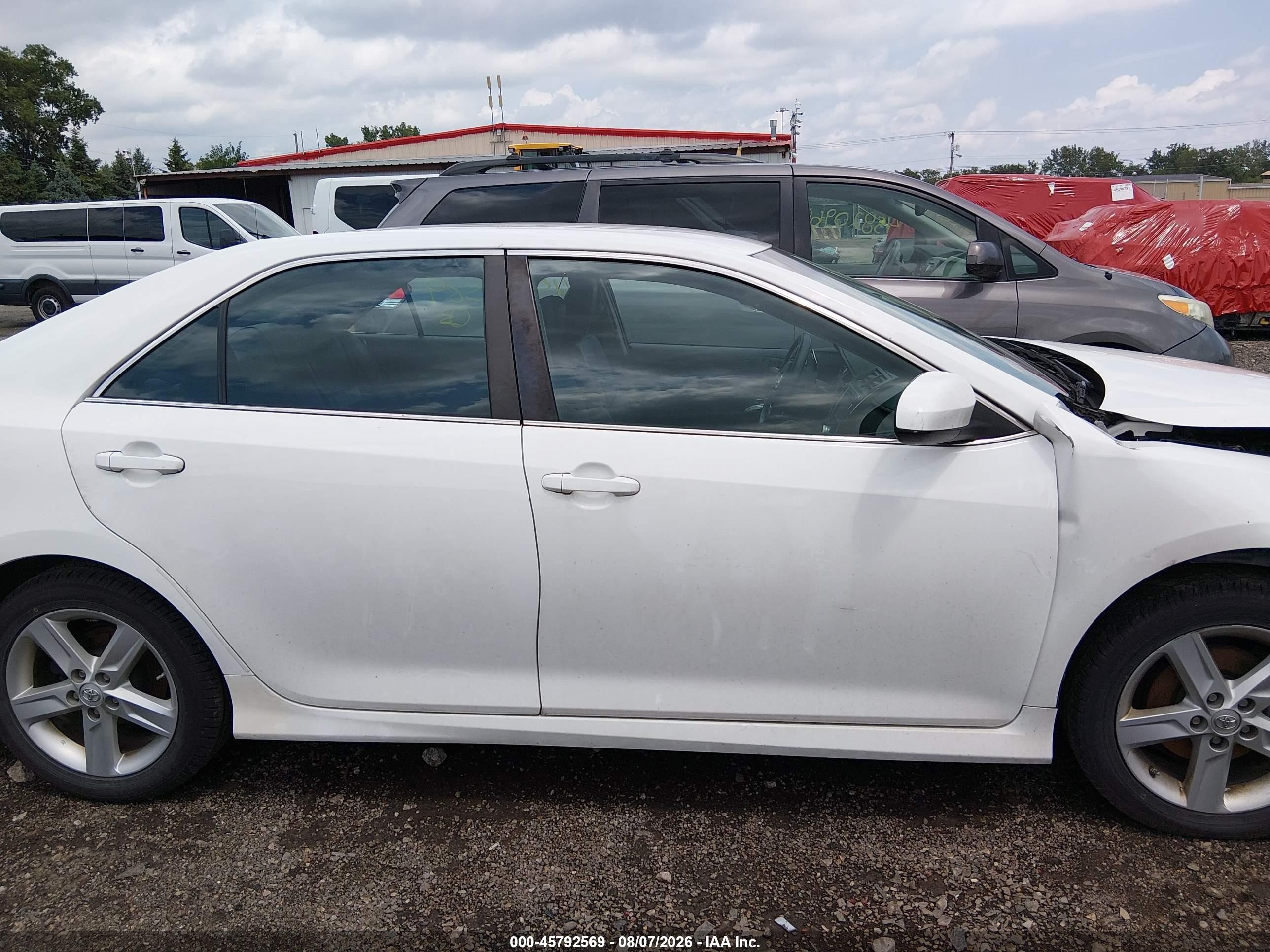 2014 Toyota Camry Se White vin: 4T1BF1FK7EU826054