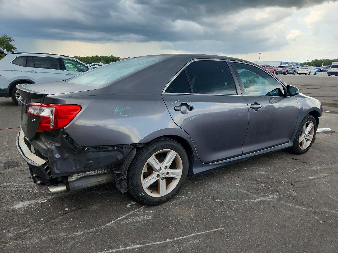 2014 Toyota Camry Se Gray vin: 4T1BF1FK7EU833991