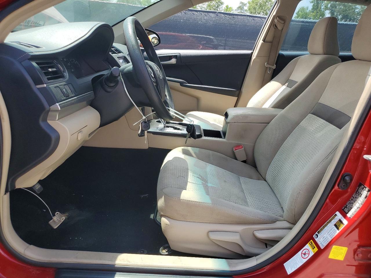 2014 Toyota Camry L Red vin: 4T1BF1FK7EU840665