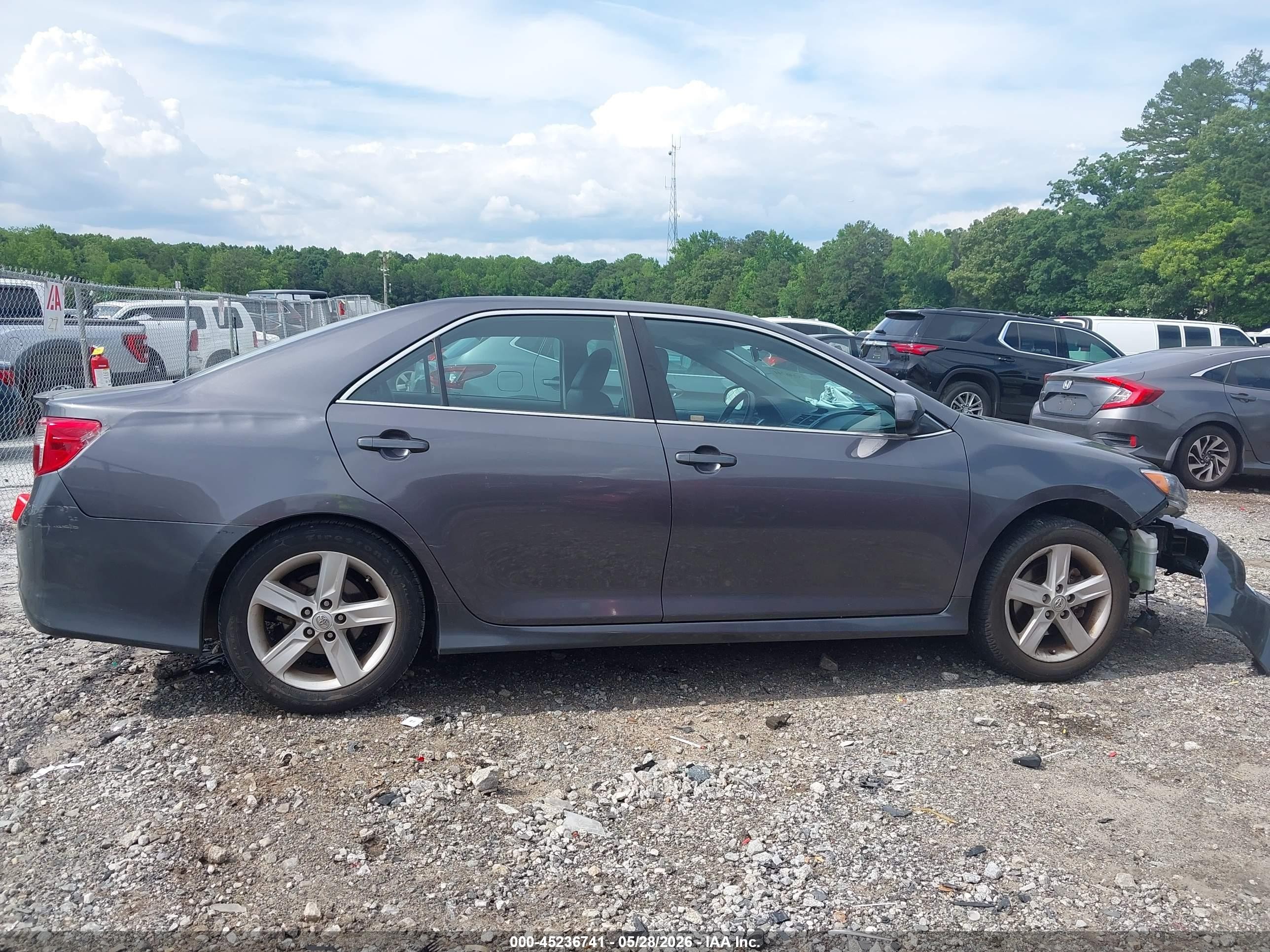 2014 Toyota Camry Se Gray vin: 4T1BF1FK7EU843565