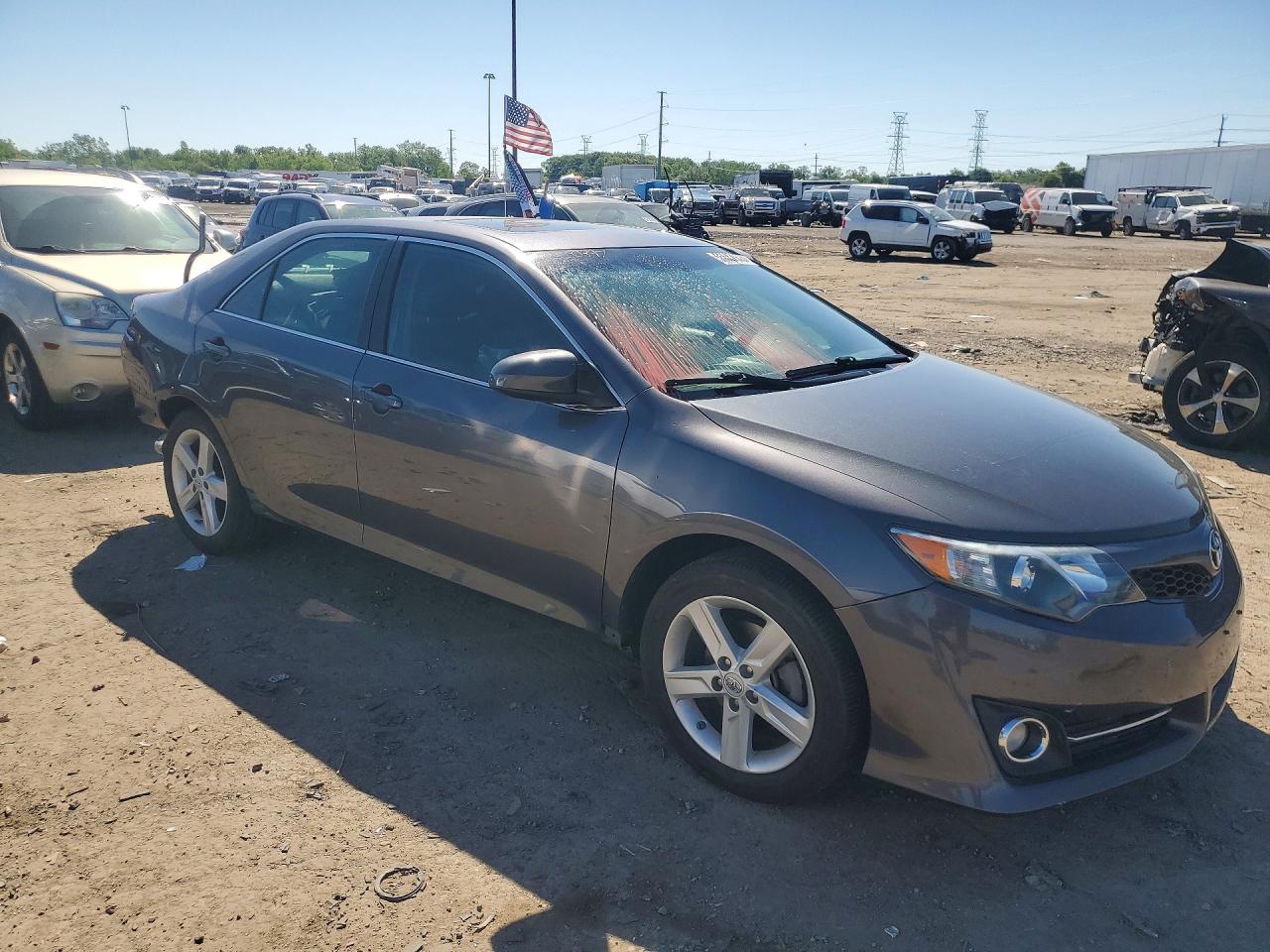 2014 Toyota Camry Se Gray vin: 4T1BF1FK7EU844148
