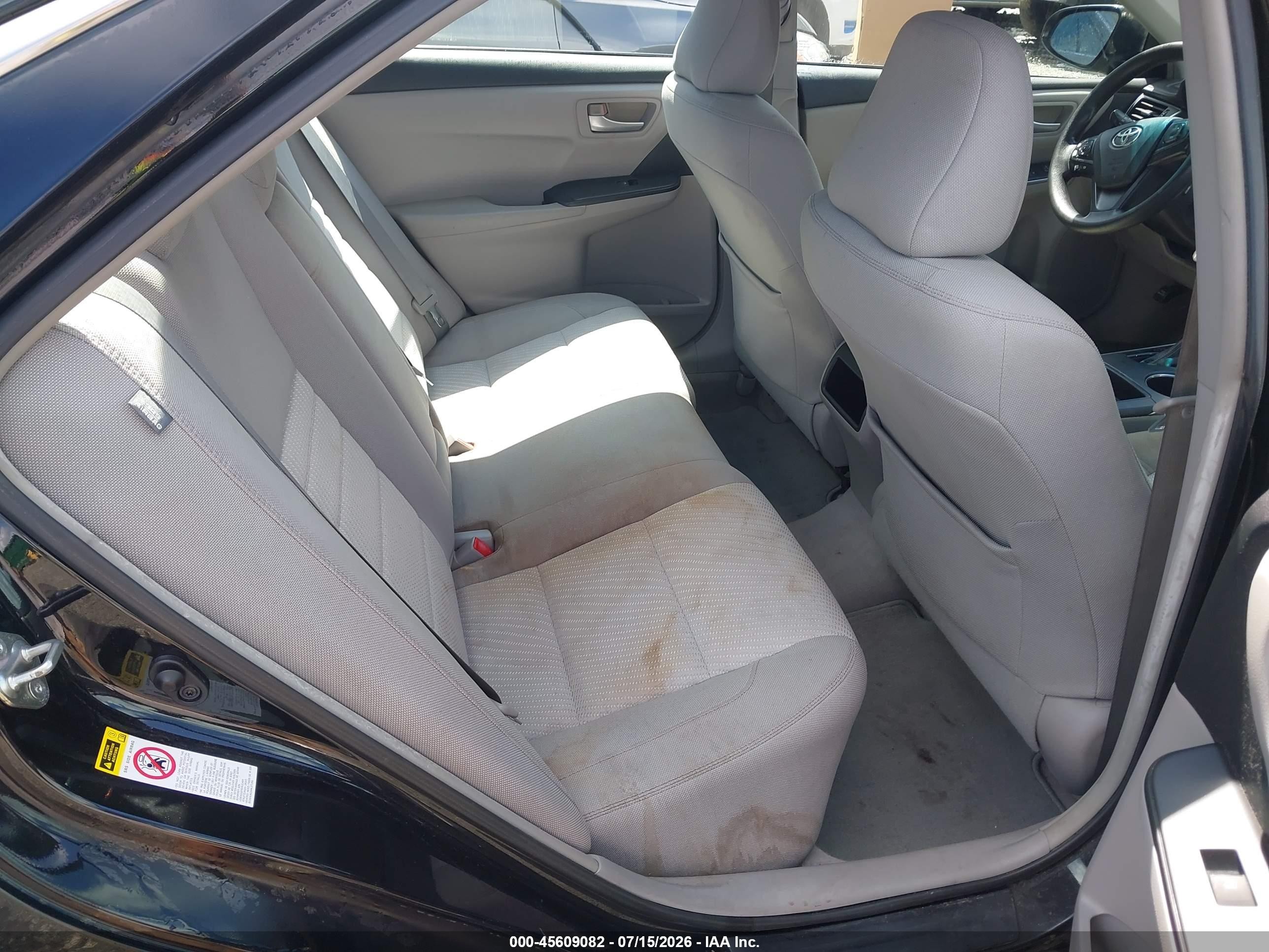 2015 Toyota Camry Le Black vin: 4T1BF1FK7FU003562