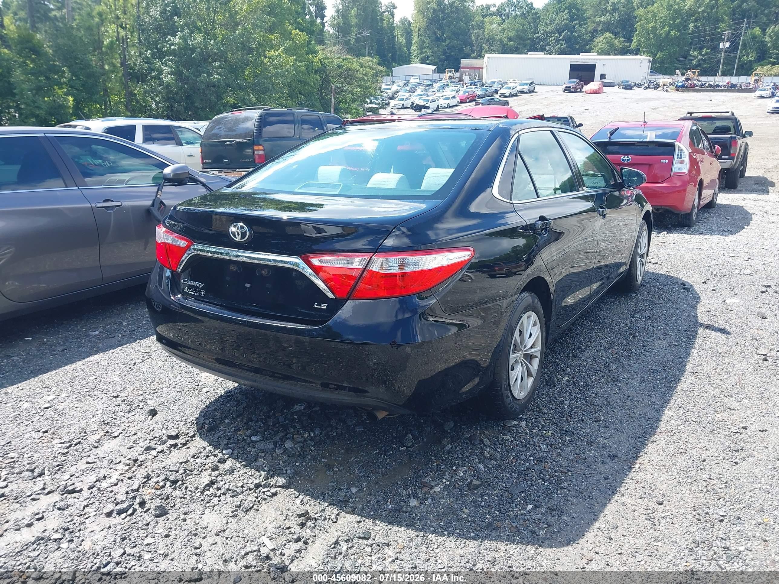 2015 Toyota Camry Le Black vin: 4T1BF1FK7FU003562