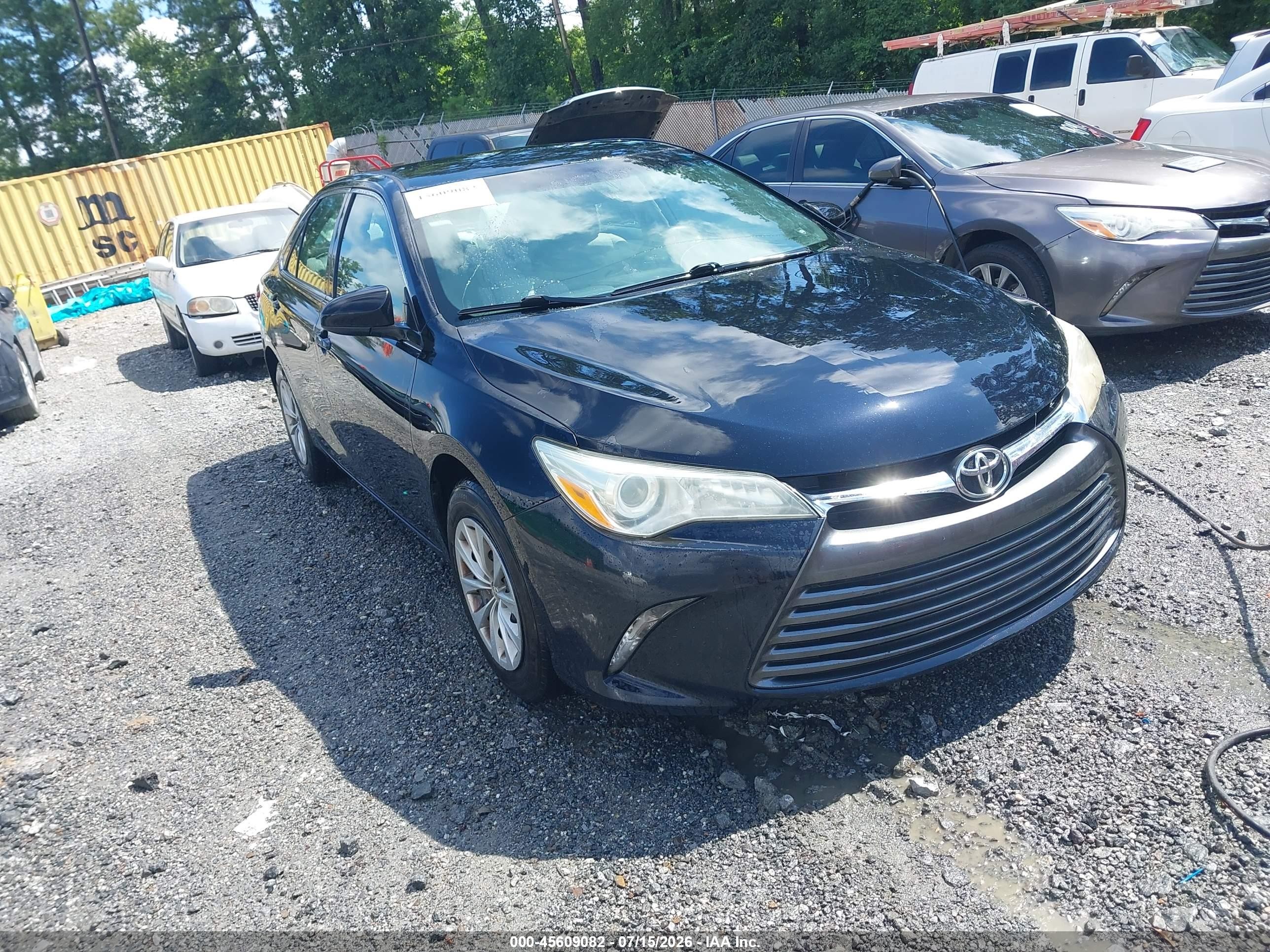 2015 Toyota Camry Le Black vin: 4T1BF1FK7FU003562
