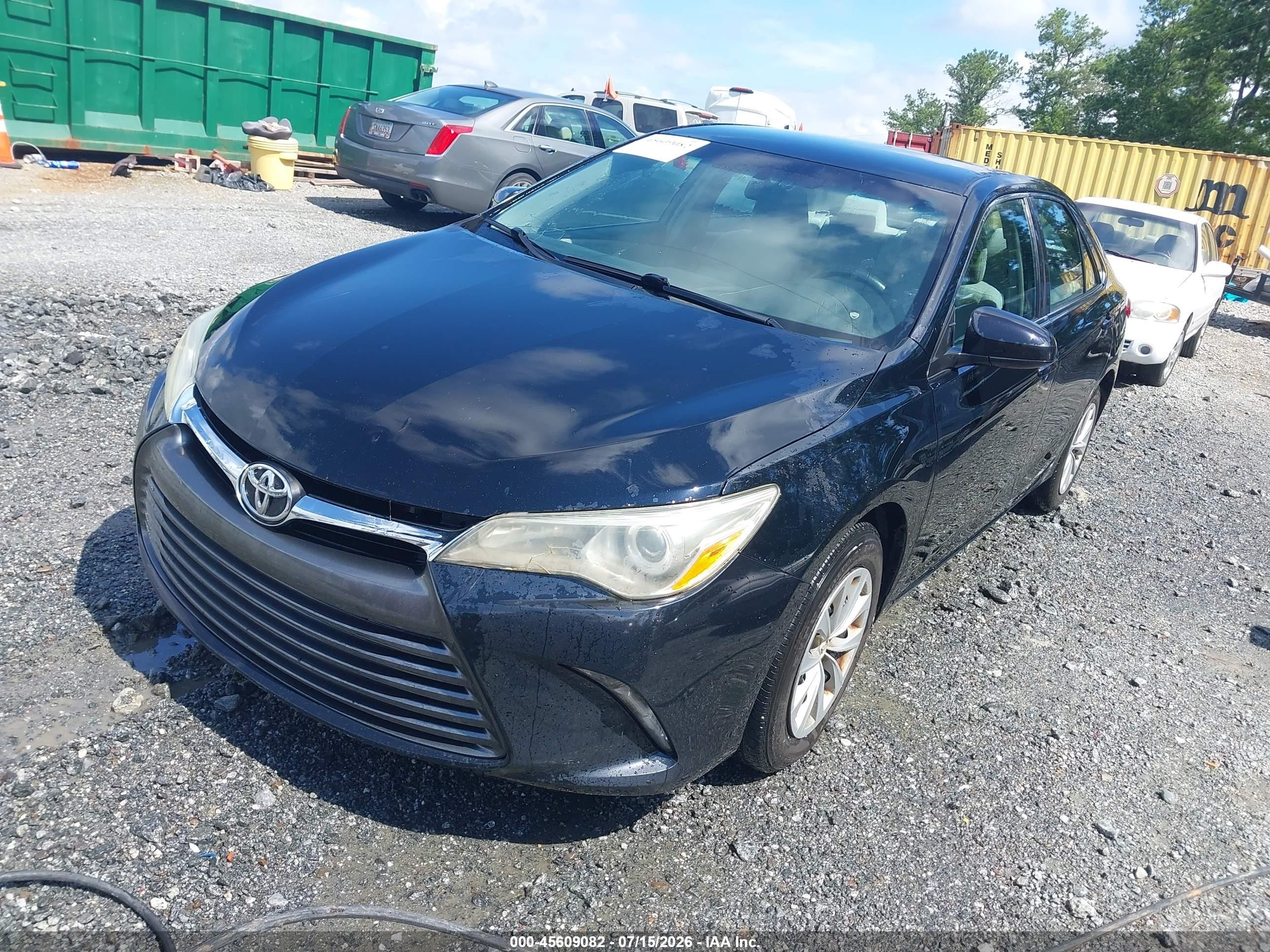 2015 Toyota Camry Le Black vin: 4T1BF1FK7FU003562