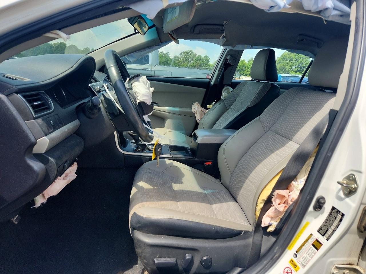 2015 Toyota Camry Se White vin: 4T1BF1FK7FU007949