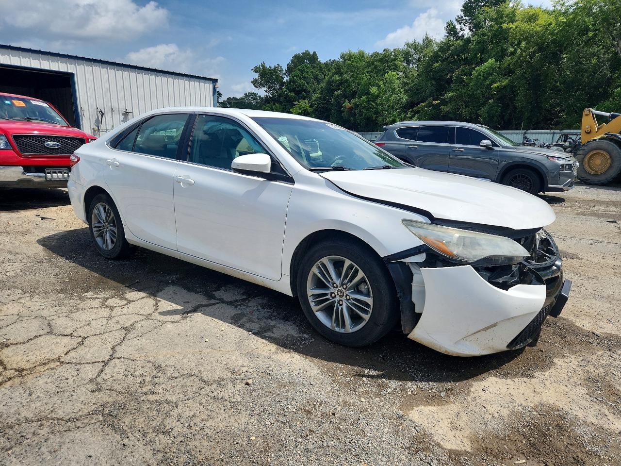 2015 Toyota Camry Se White vin: 4T1BF1FK7FU007949