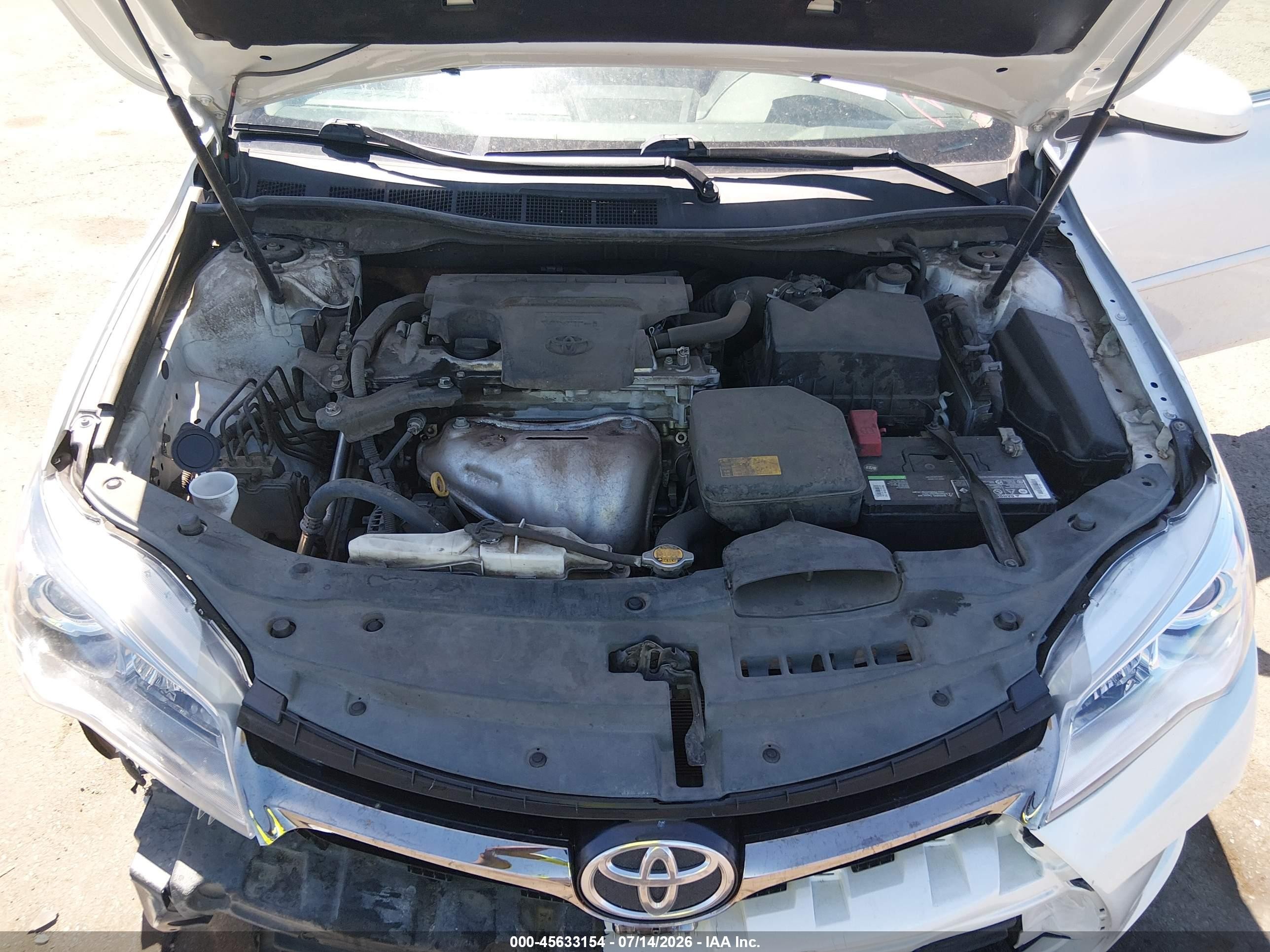 2015 Toyota Camry Se White vin: 4T1BF1FK7FU008325