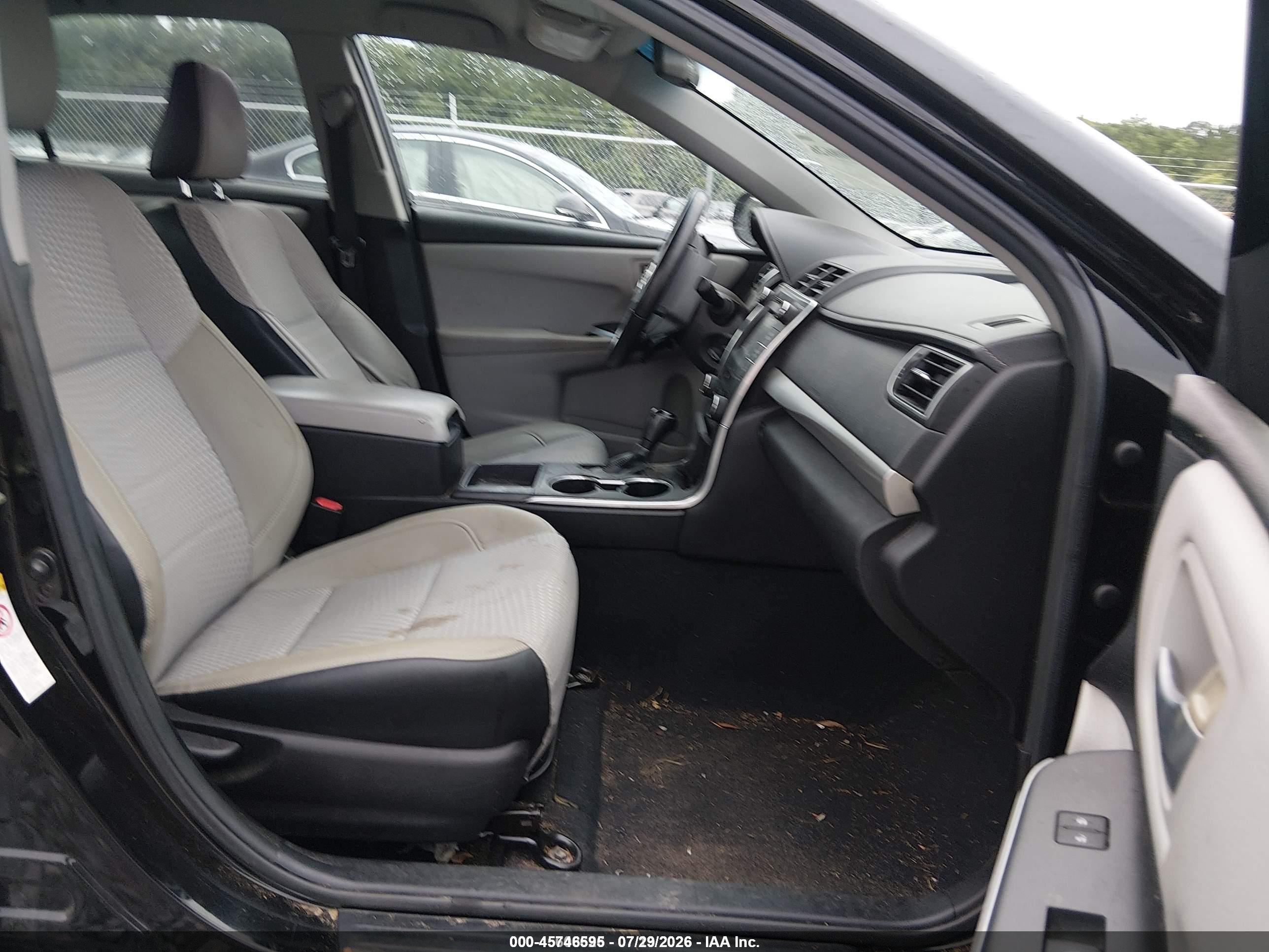 2015 Toyota Camry Se Черный vin: 4T1BF1FK7FU009023