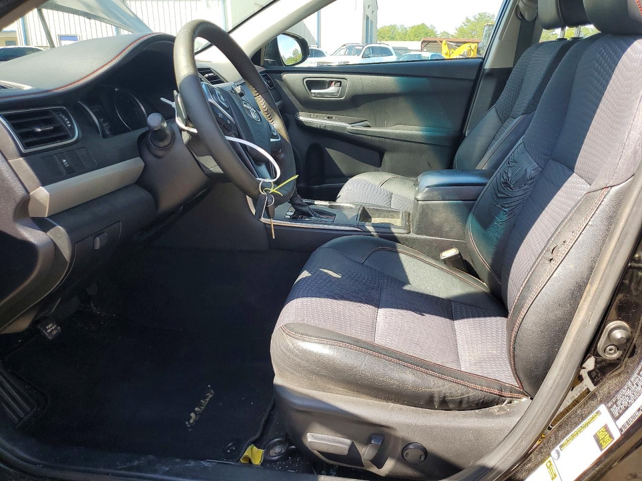 2015 Toyota Camry Se Black vin: 4T1BF1FK7FU020040