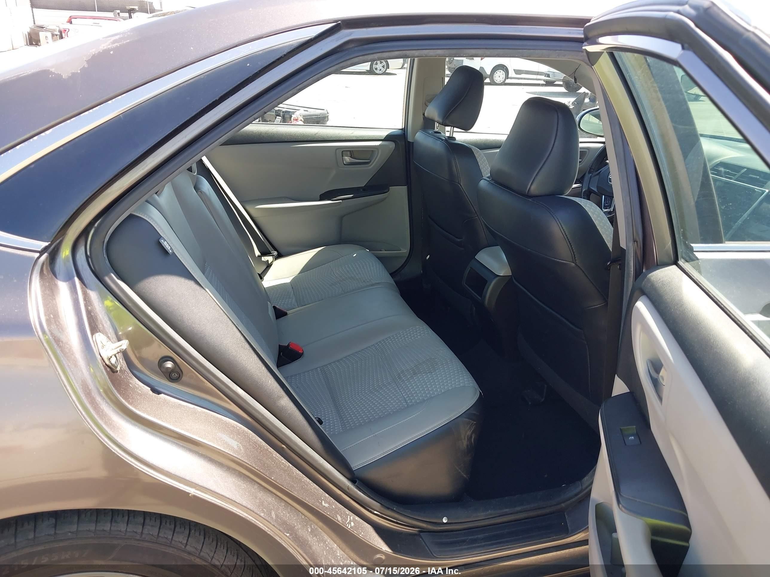 2015 Toyota Camry Se Gray vin: 4T1BF1FK7FU024542