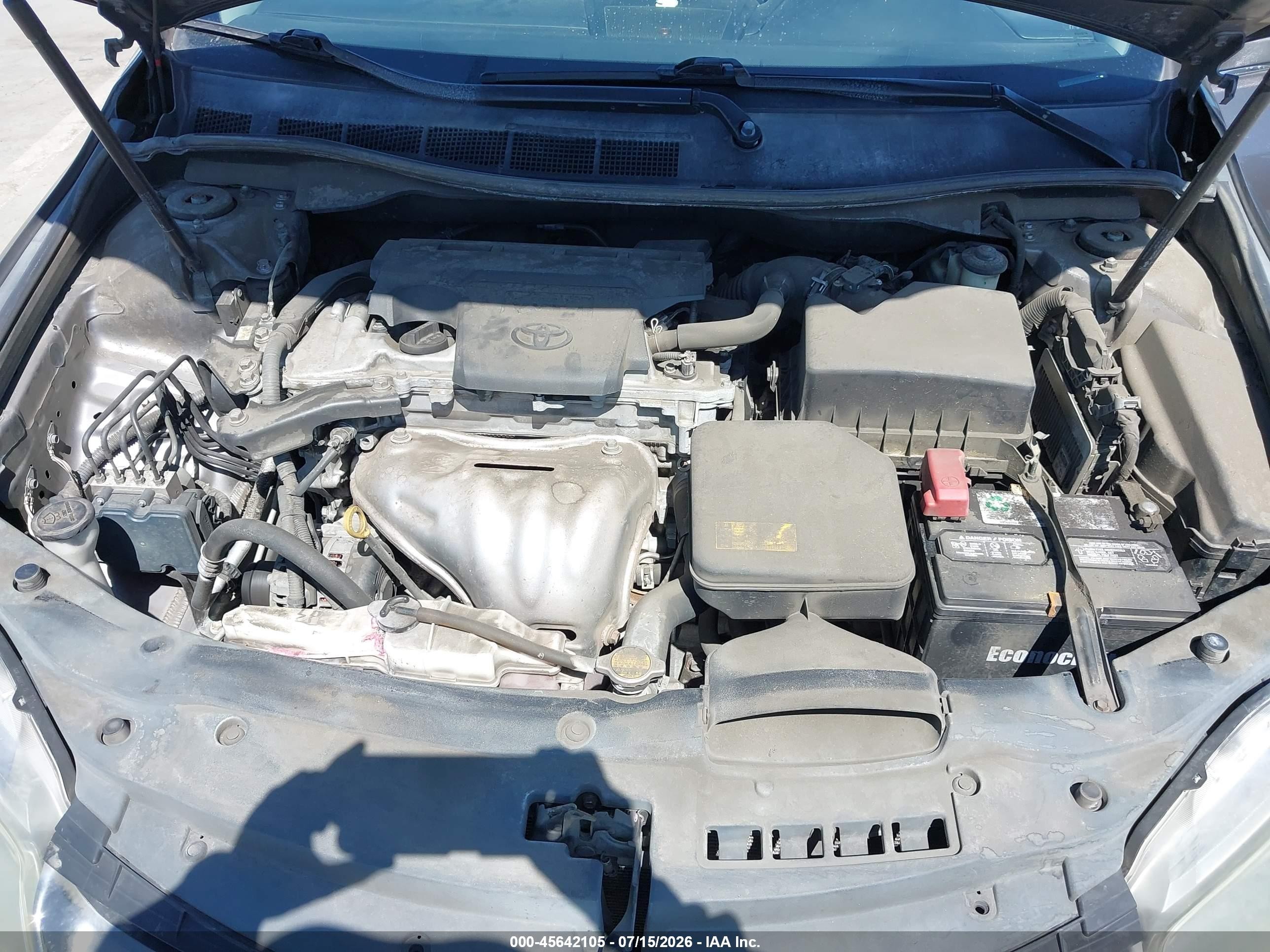 2015 Toyota Camry Se Gray vin: 4T1BF1FK7FU024542