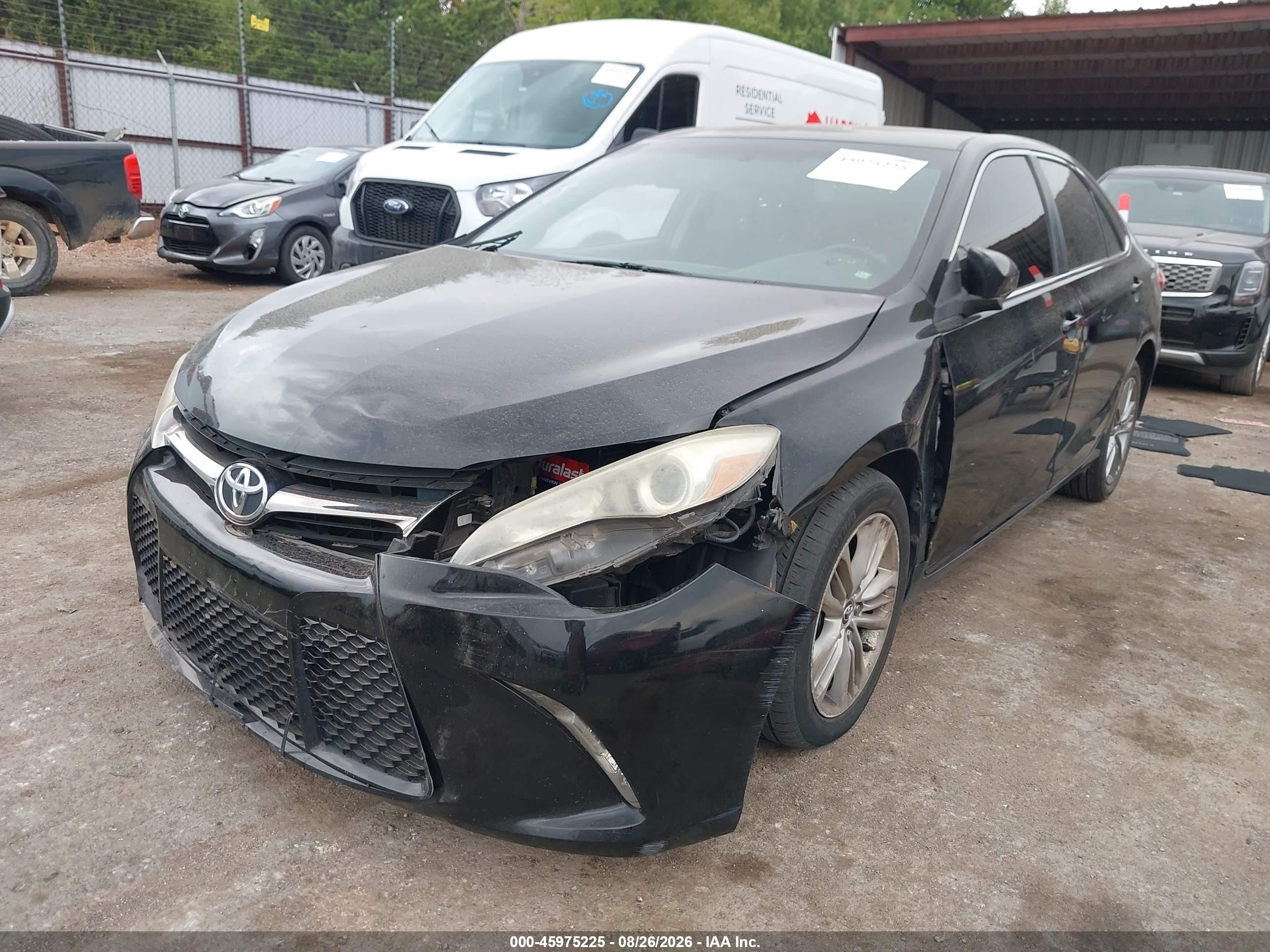 2015 Toyota Camry Se Черный vin: 4T1BF1FK7FU030454