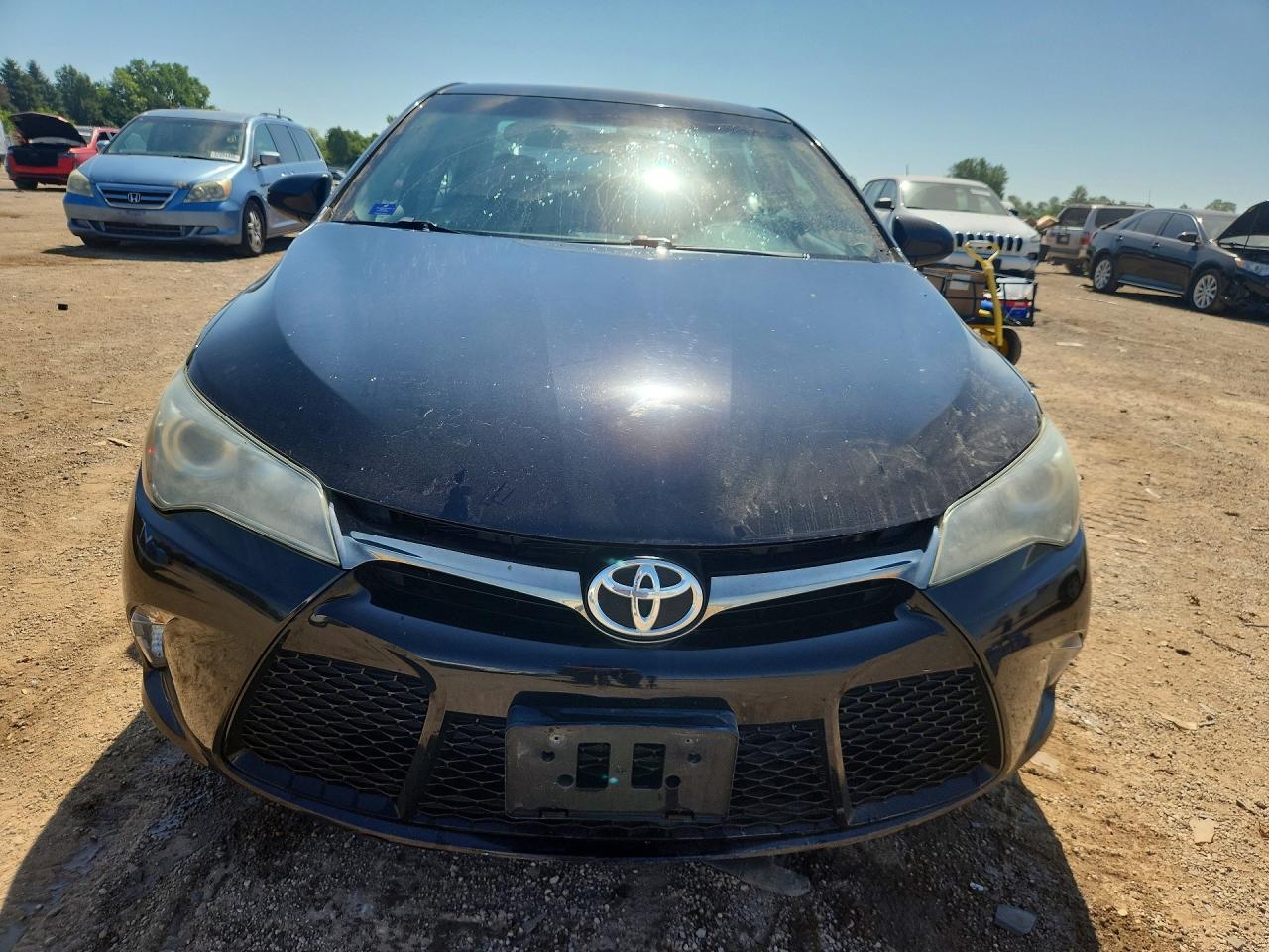 2015 Toyota Camry Se Black vin: 4T1BF1FK7FU039980