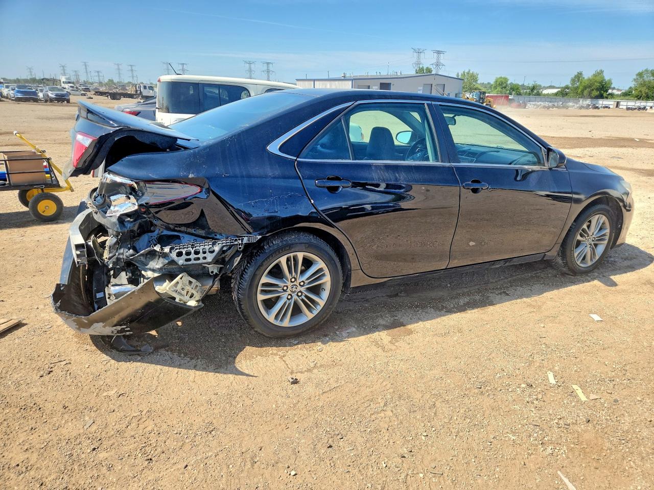 2015 Toyota Camry Se Black vin: 4T1BF1FK7FU039980