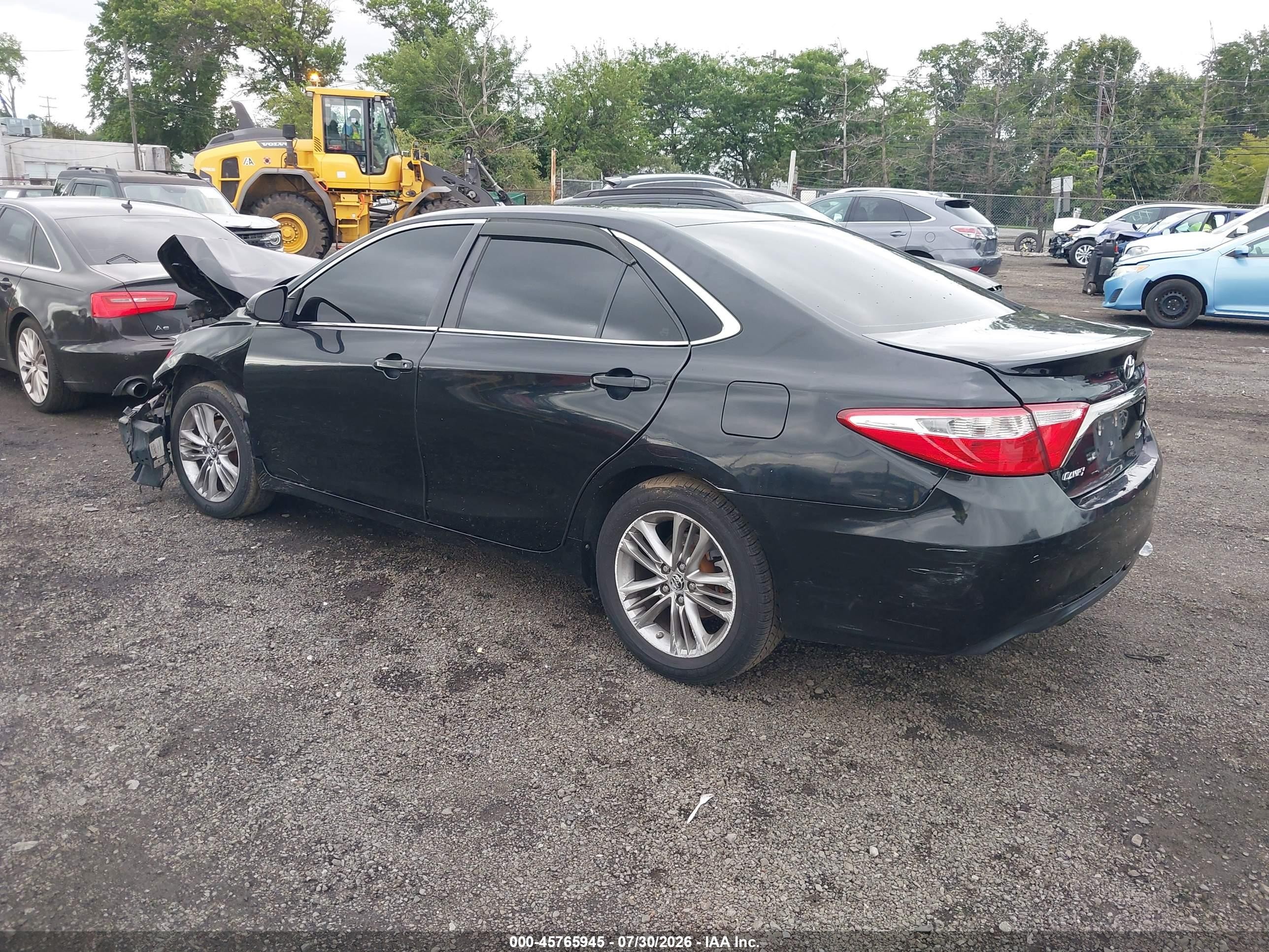2015 Toyota Camry Se Black vin: 4T1BF1FK7FU051093