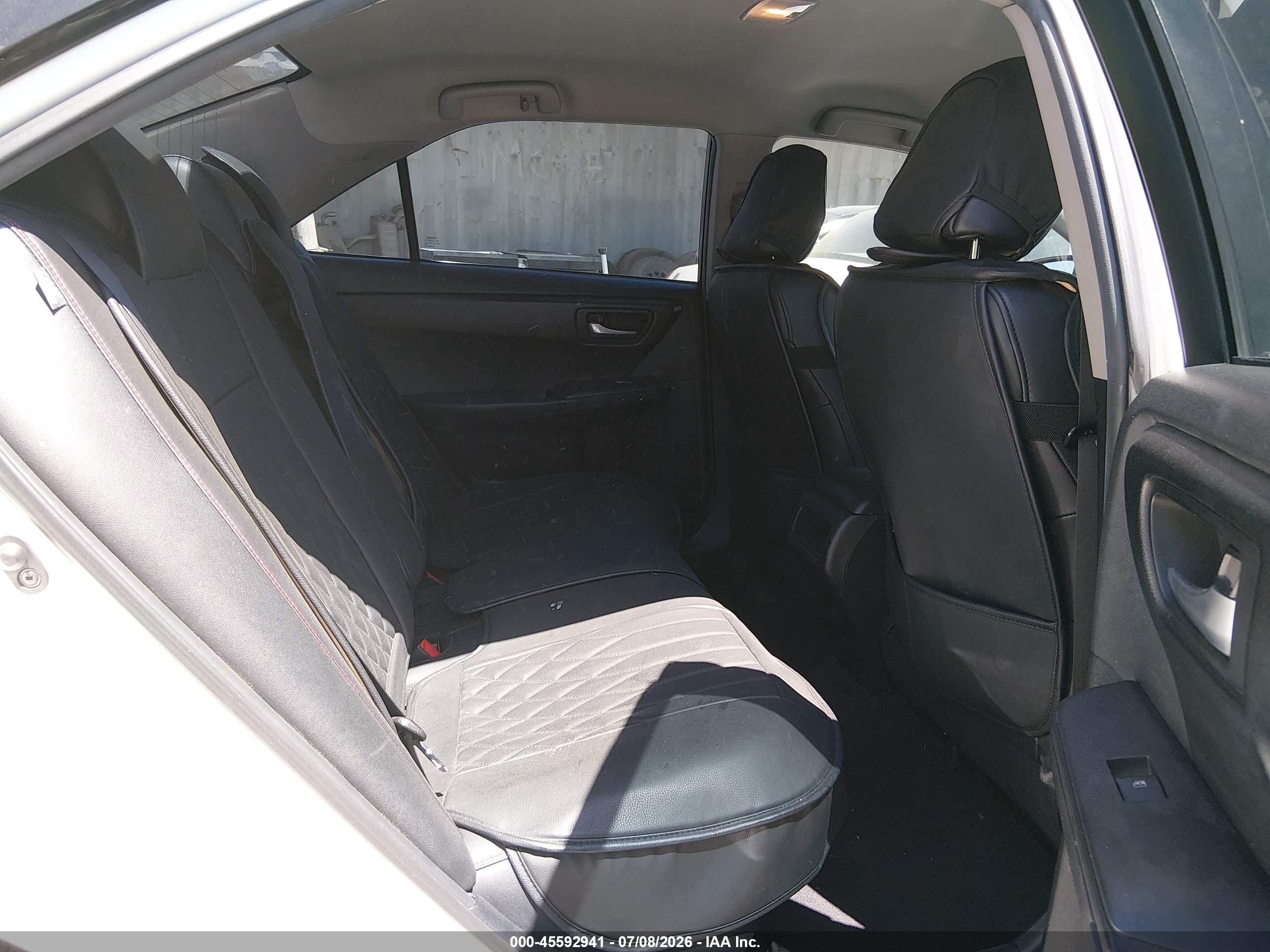2015 Toyota Camry Se White vin: 4T1BF1FK7FU071537
