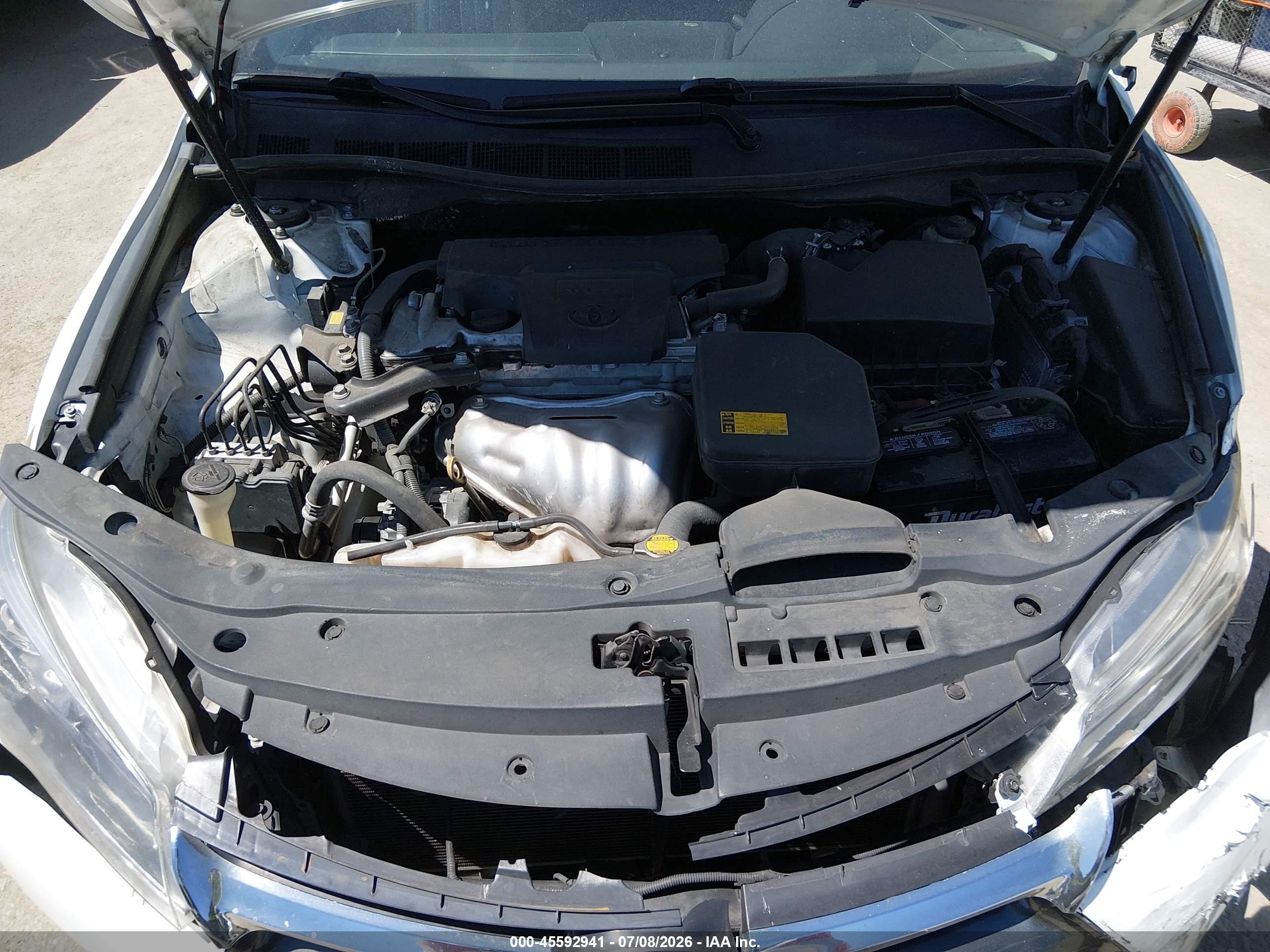 2015 Toyota Camry Se White vin: 4T1BF1FK7FU071537