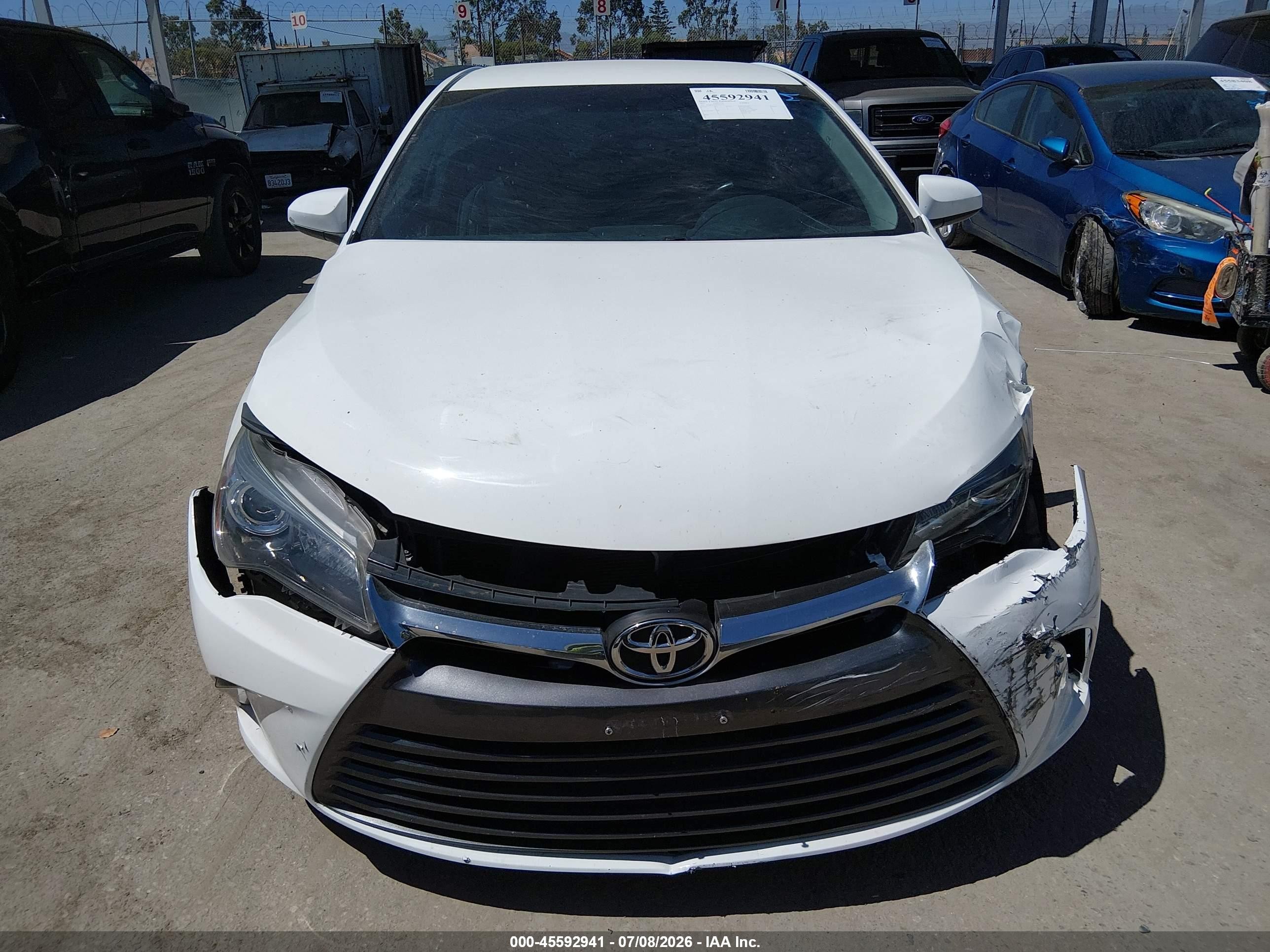 2015 Toyota Camry Se White vin: 4T1BF1FK7FU071537