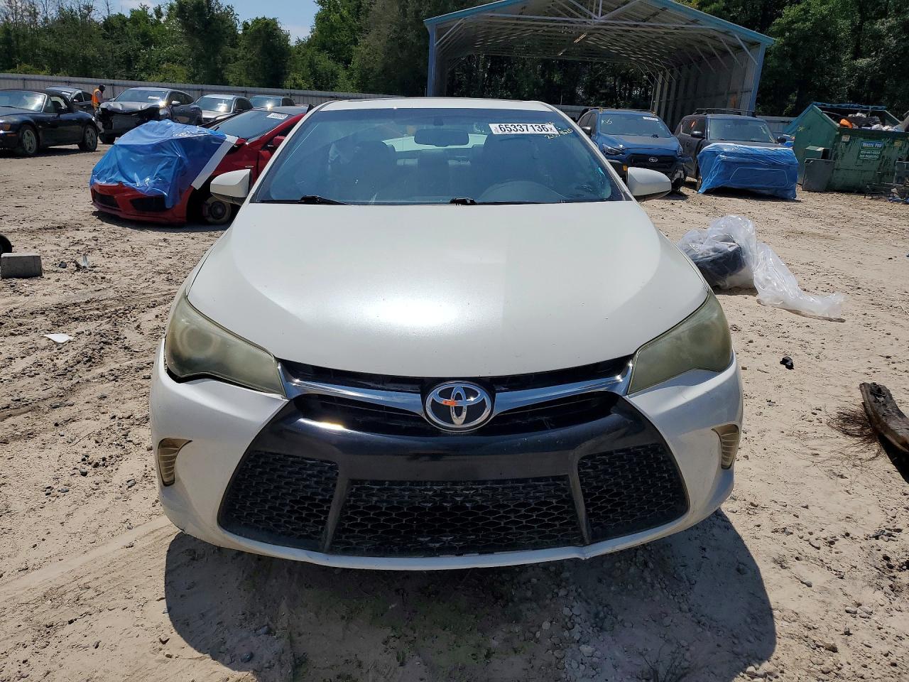 2015 Toyota Camry Se White vin: 4T1BF1FK7FU085440