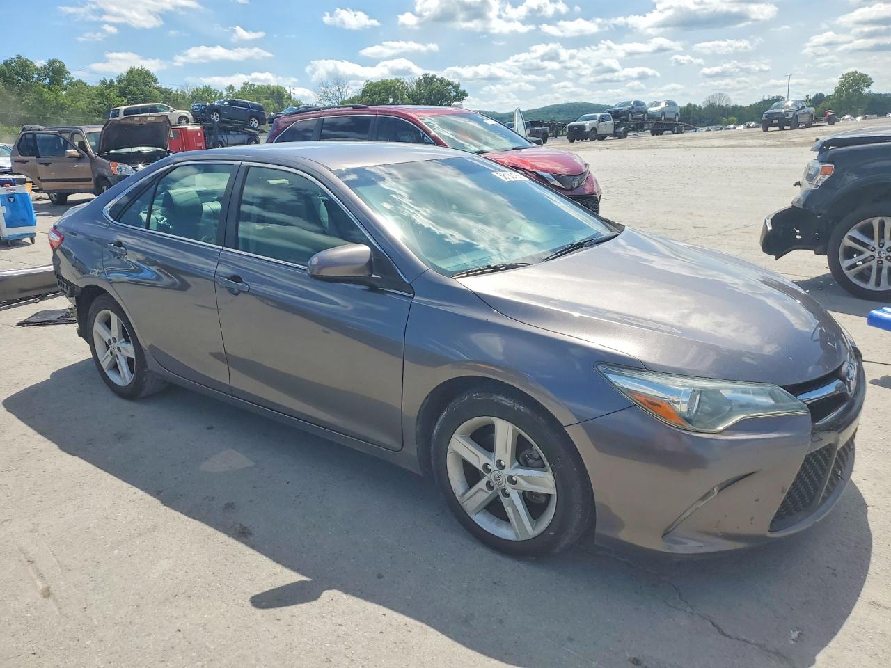 2015 Toyota Camry Se Серый vin: 4T1BF1FK7FU087205