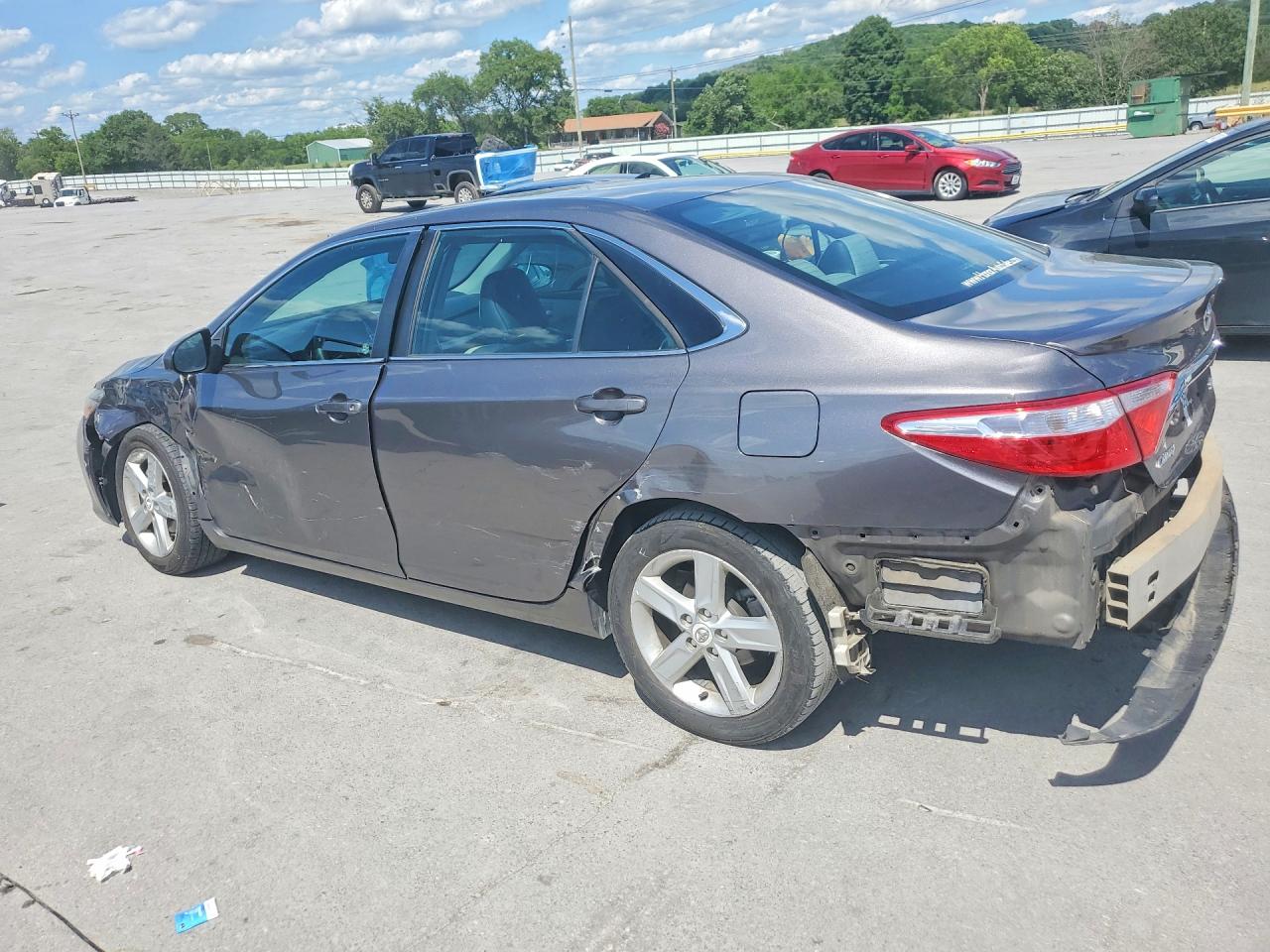 2015 Toyota Camry Se Серый vin: 4T1BF1FK7FU087205