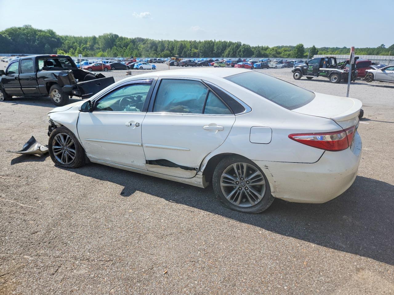 2015 Toyota Camry Se White vin: 4T1BF1FK7FU089715