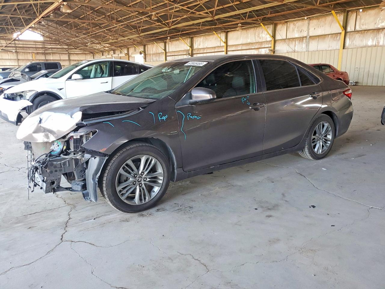 2015 Toyota Camry Se Gray vin: 4T1BF1FK7FU089990