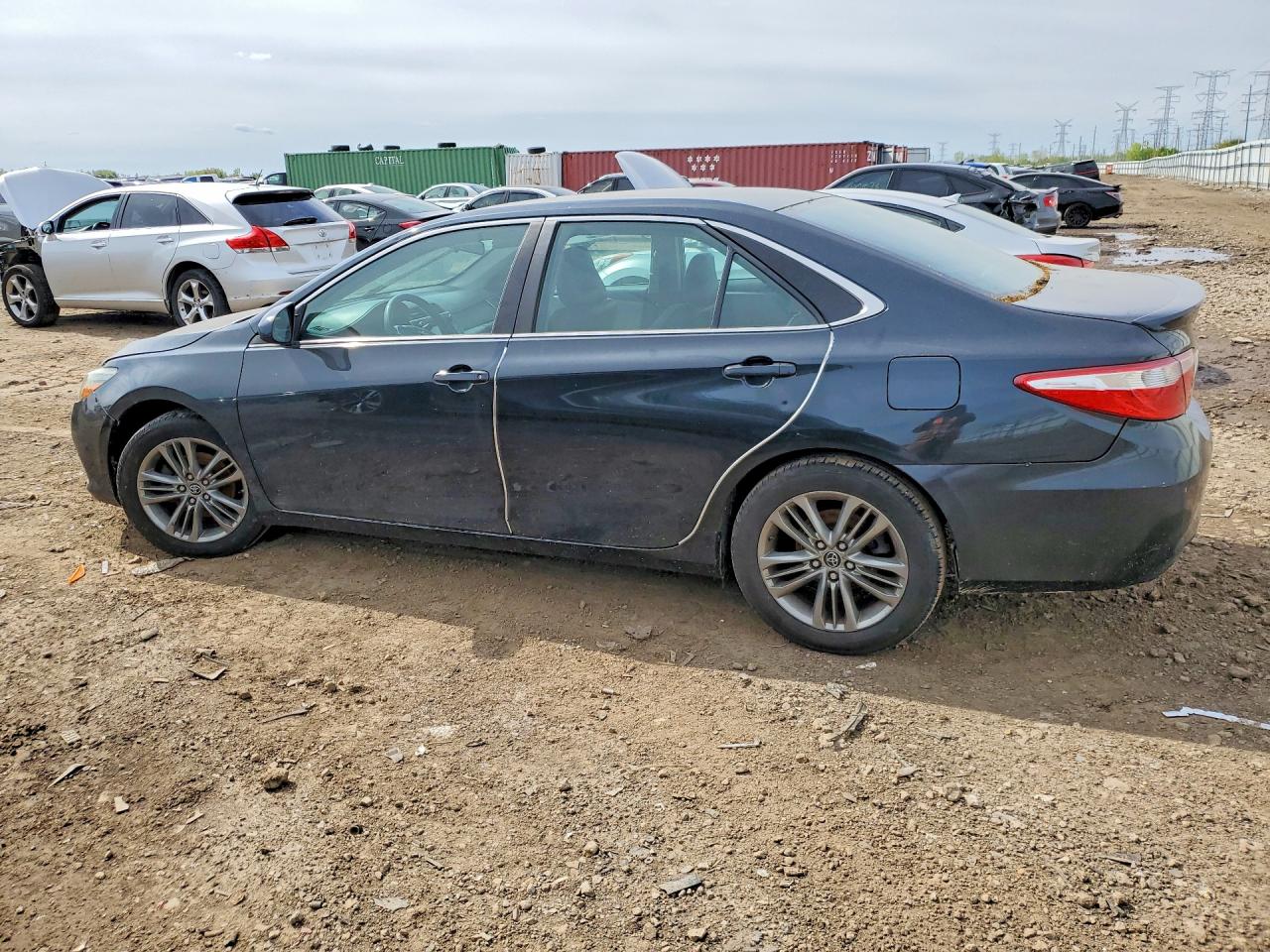 2015 Toyota Camry Se Black vin: 4T1BF1FK7FU103886