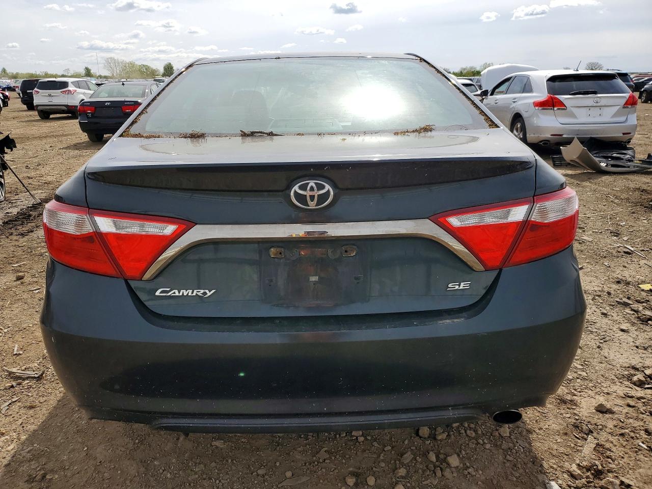 2015 Toyota Camry Se Black vin: 4T1BF1FK7FU103886