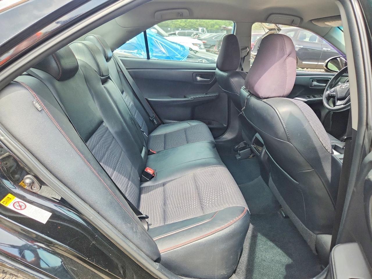 2015 Toyota Camry Se Black vin: 4T1BF1FK7FU107677