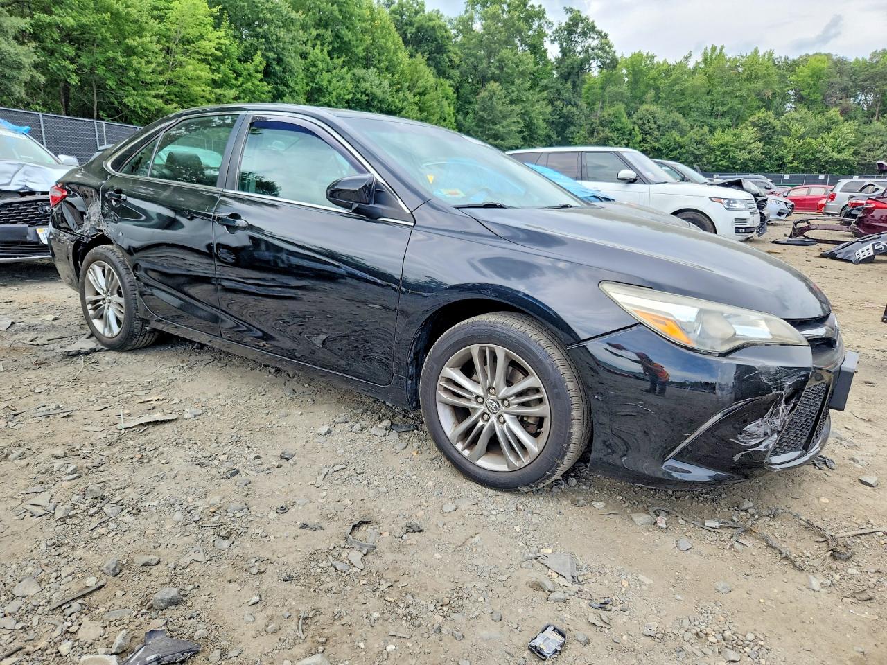 2015 Toyota Camry Se Black vin: 4T1BF1FK7FU107677
