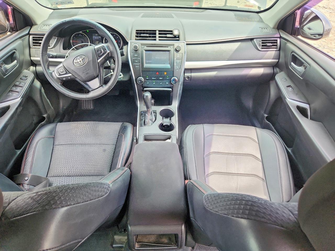 2015 Toyota Camry Se Black vin: 4T1BF1FK7FU107677