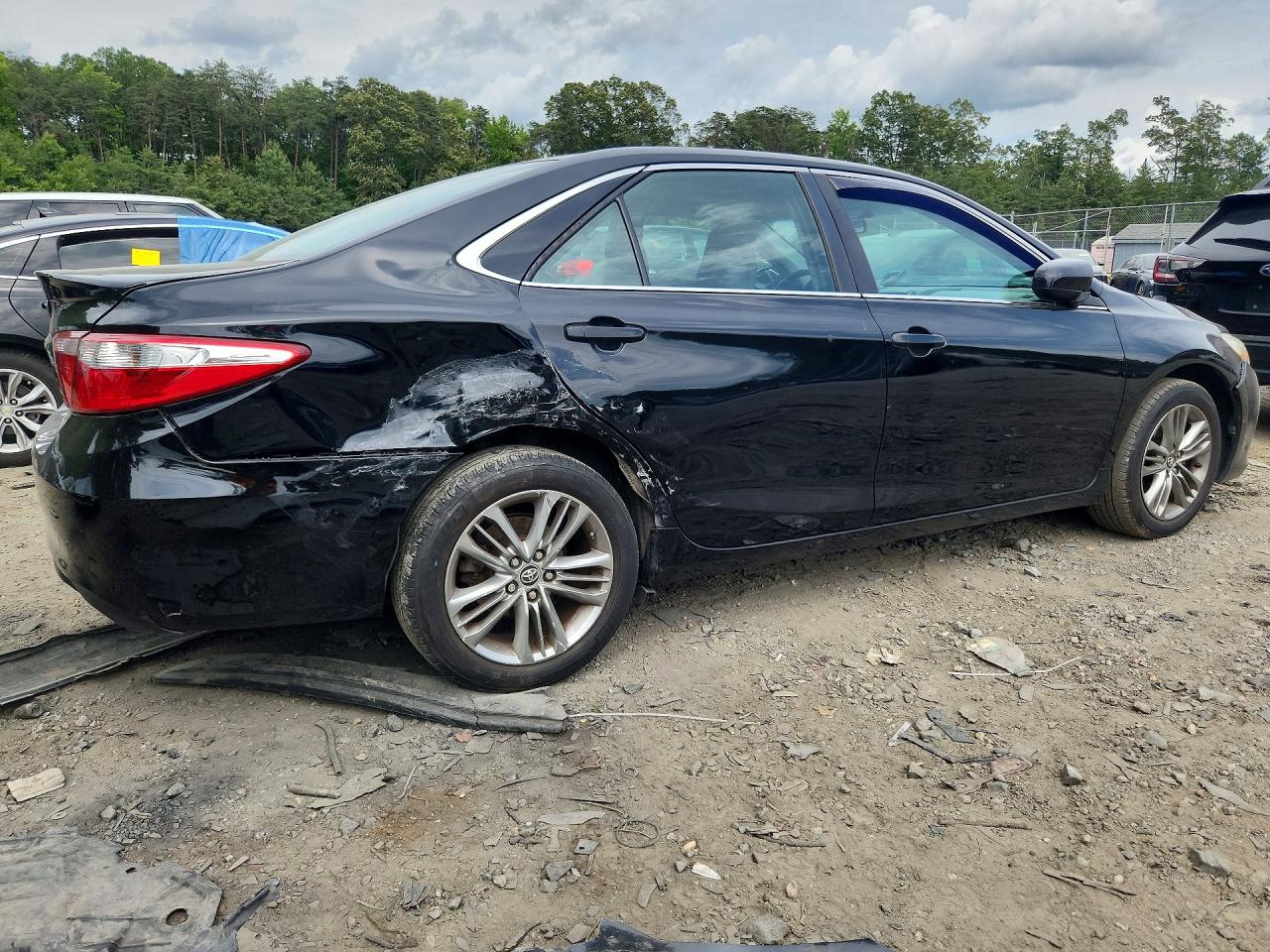 2015 Toyota Camry Se Black vin: 4T1BF1FK7FU107677