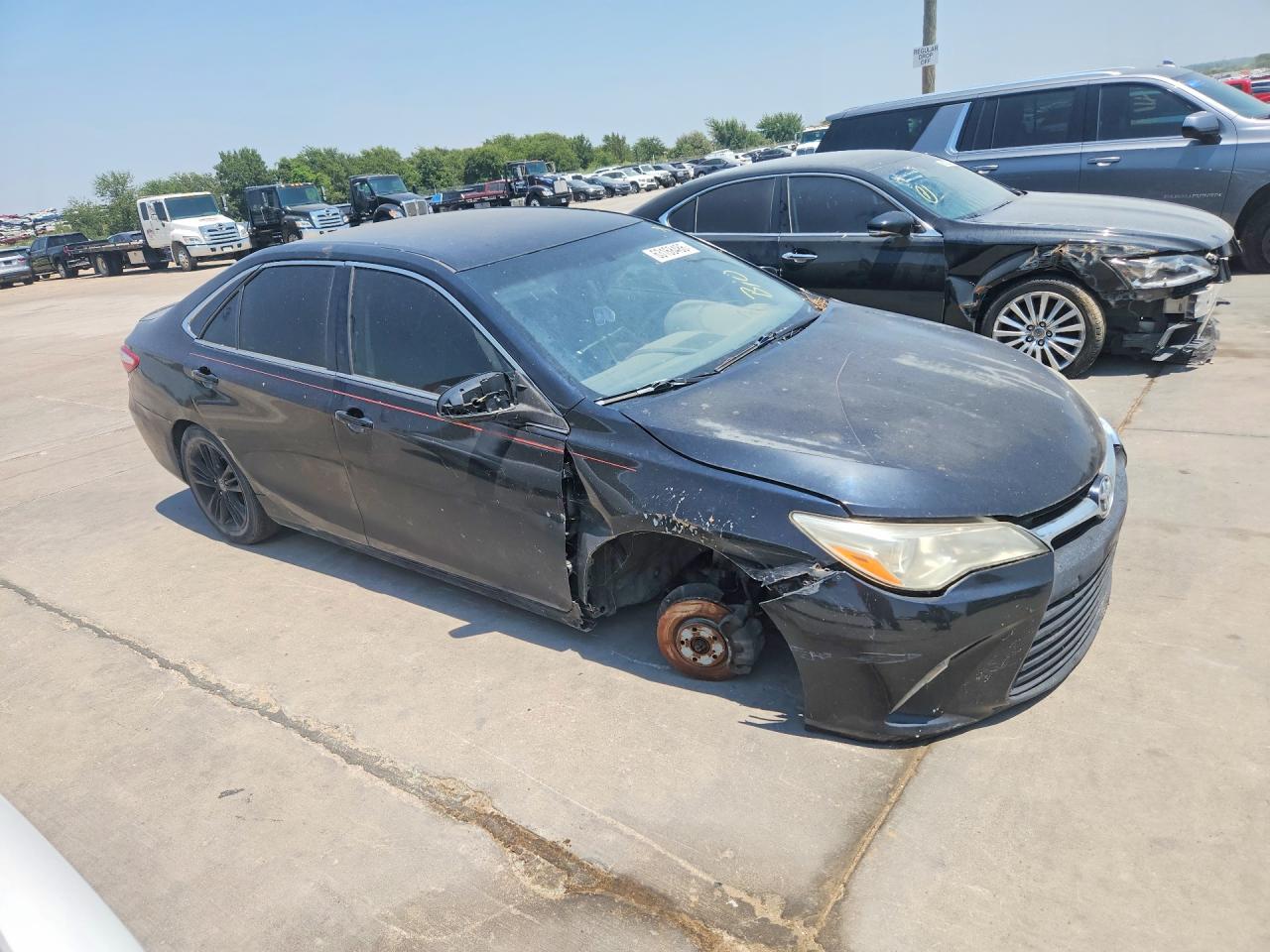 2015 Toyota Camry Se Черный vin: 4T1BF1FK7FU108117