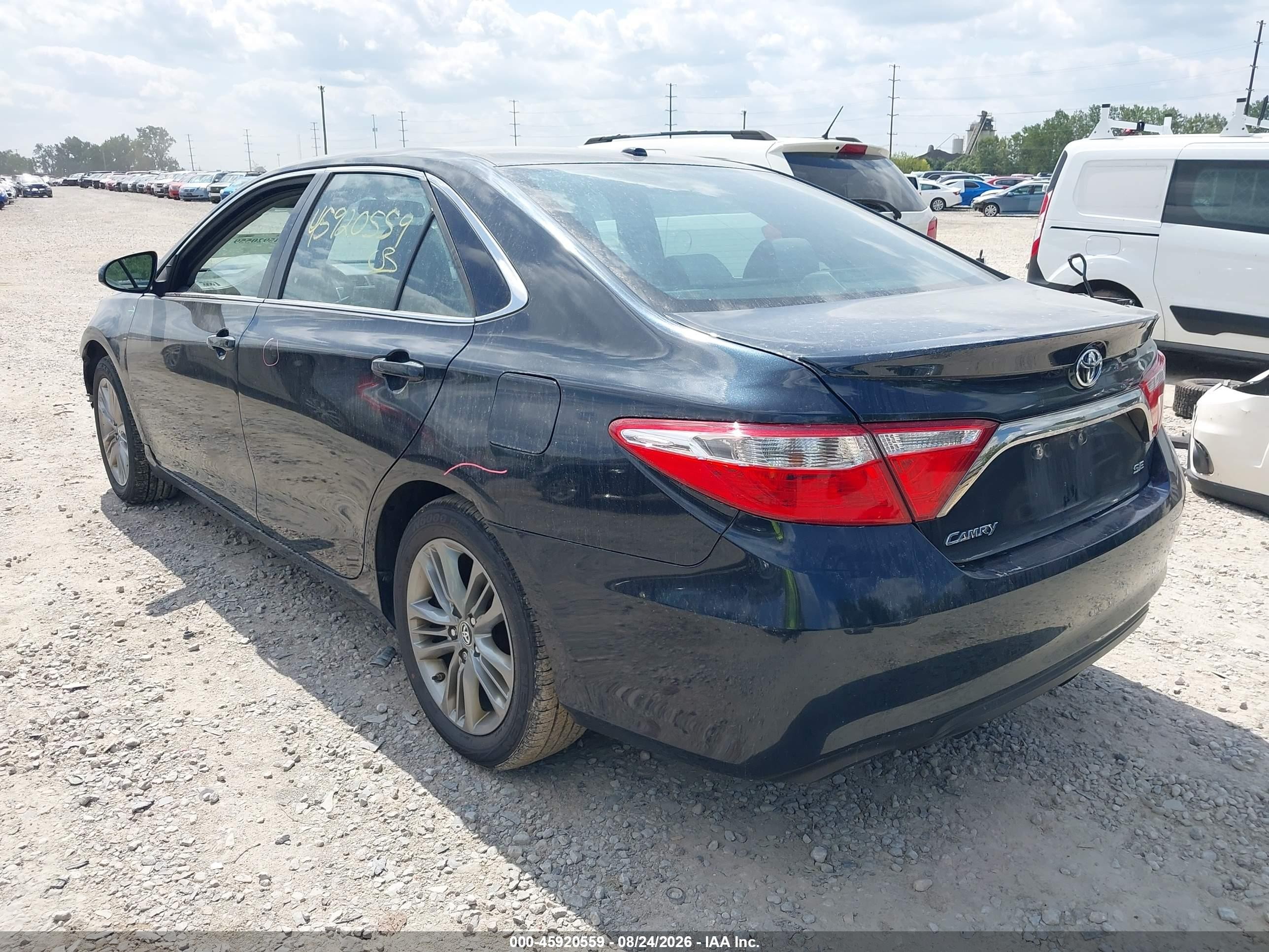 2015 Toyota Camry Se Dark Blue vin: 4T1BF1FK7FU110109