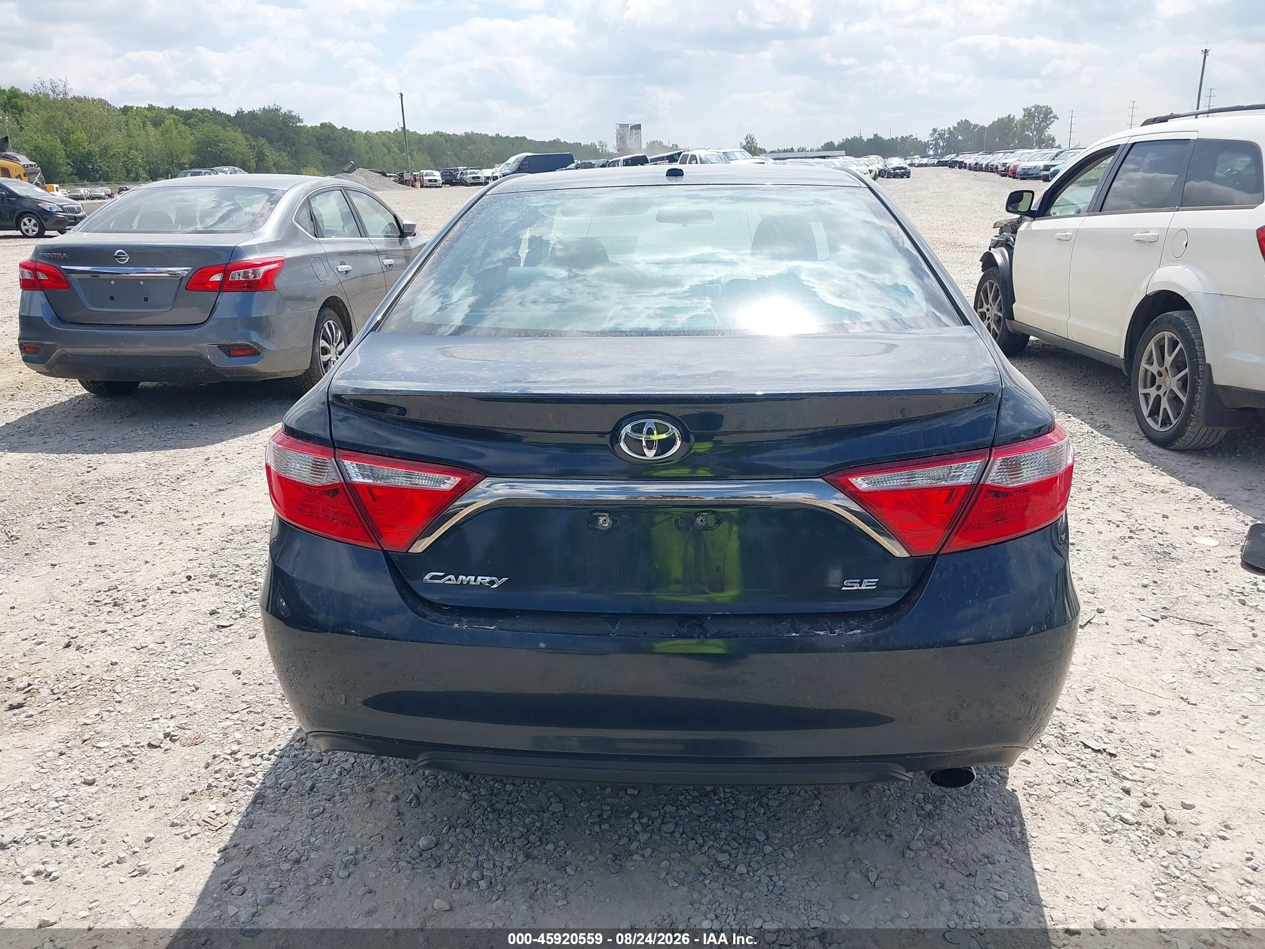 2015 Toyota Camry Se Dark Blue vin: 4T1BF1FK7FU110109