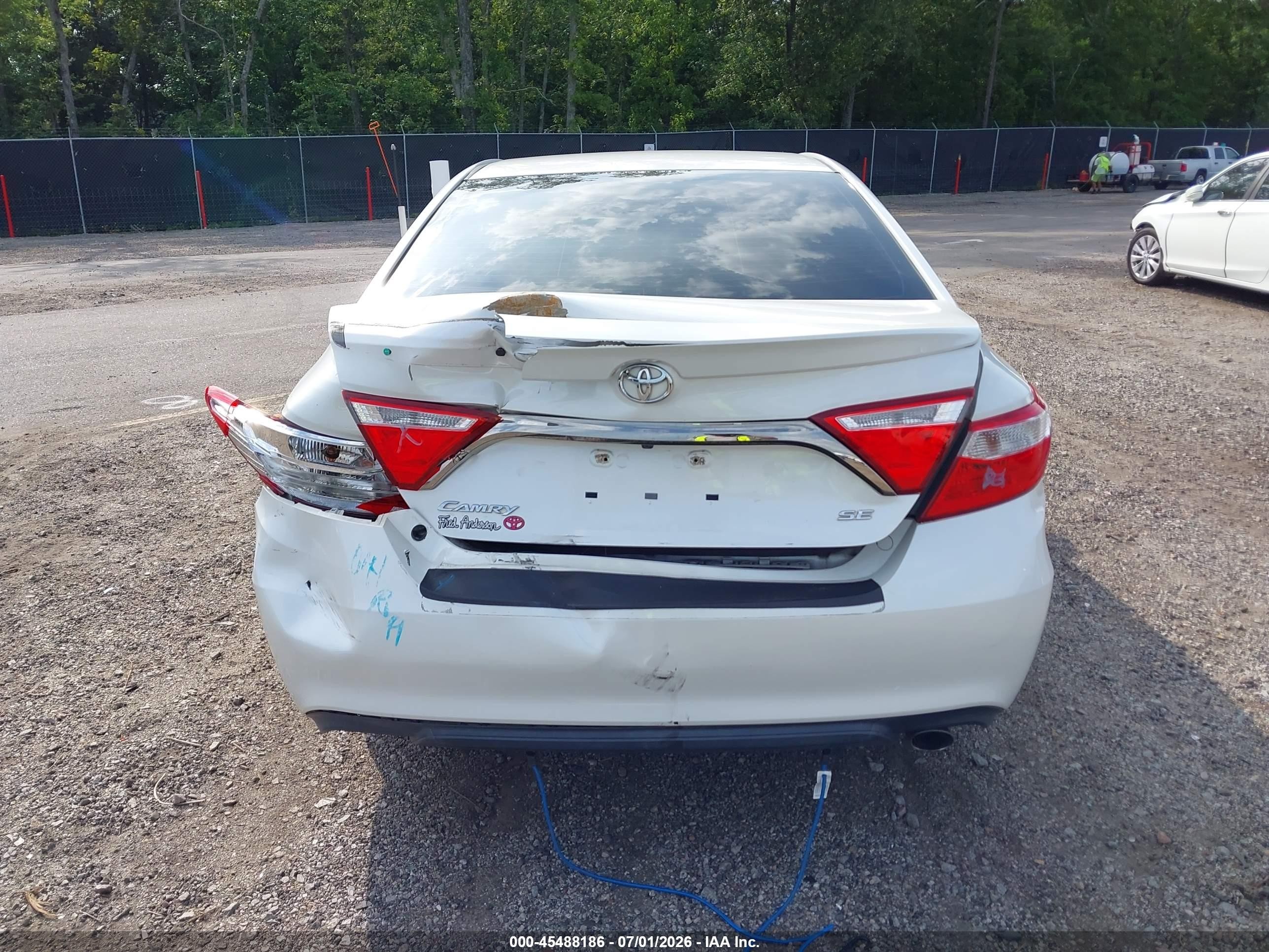2015 Toyota Camry Se Белый vin: 4T1BF1FK7FU477995