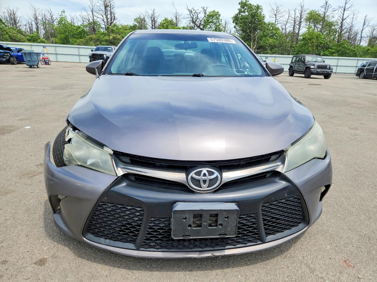 2015 Toyota Camry Xse Серый vin: 4T1BF1FK7FU481299