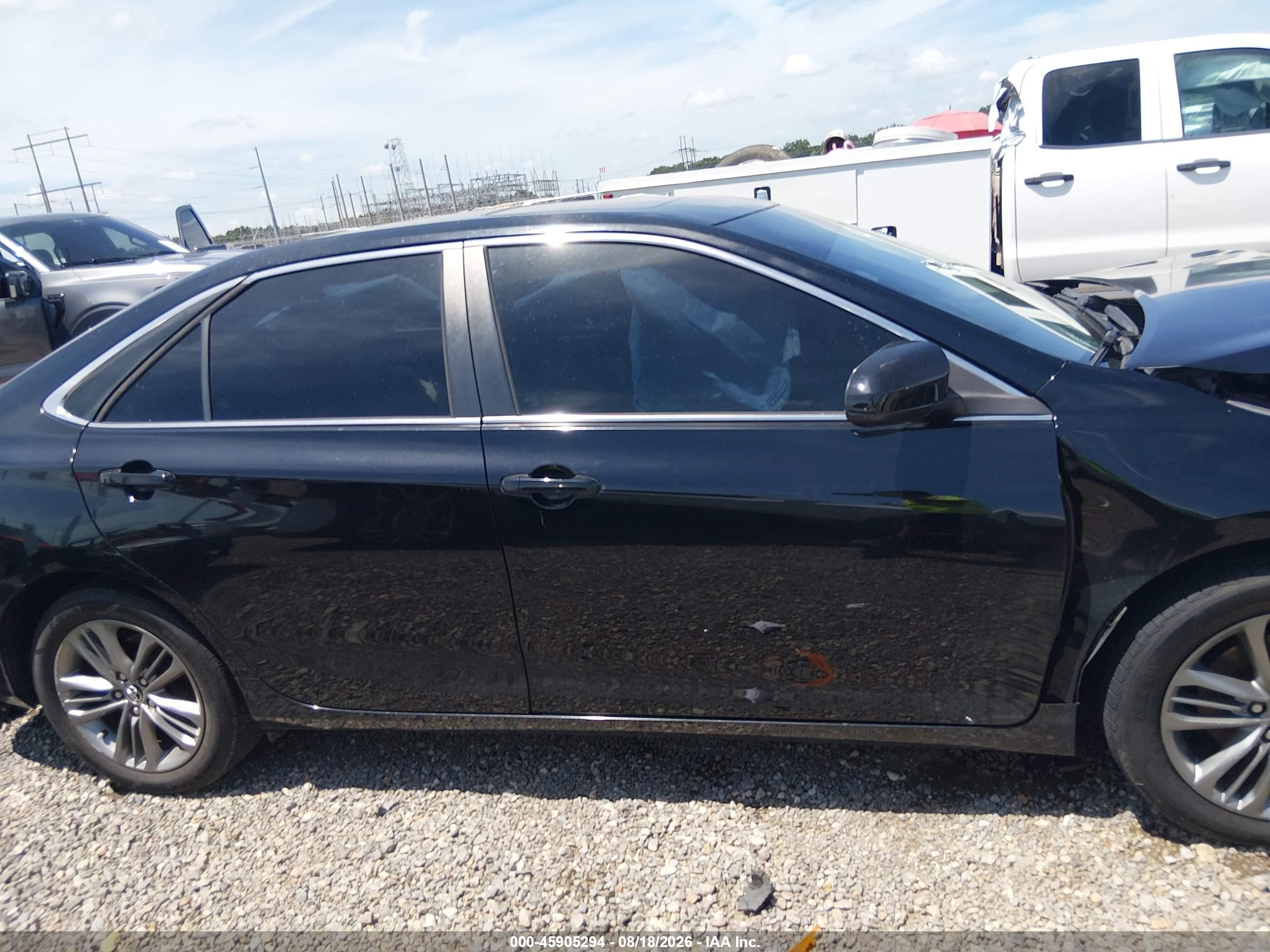 2015 Toyota Camry Se Черный vin: 4T1BF1FK7FU483828