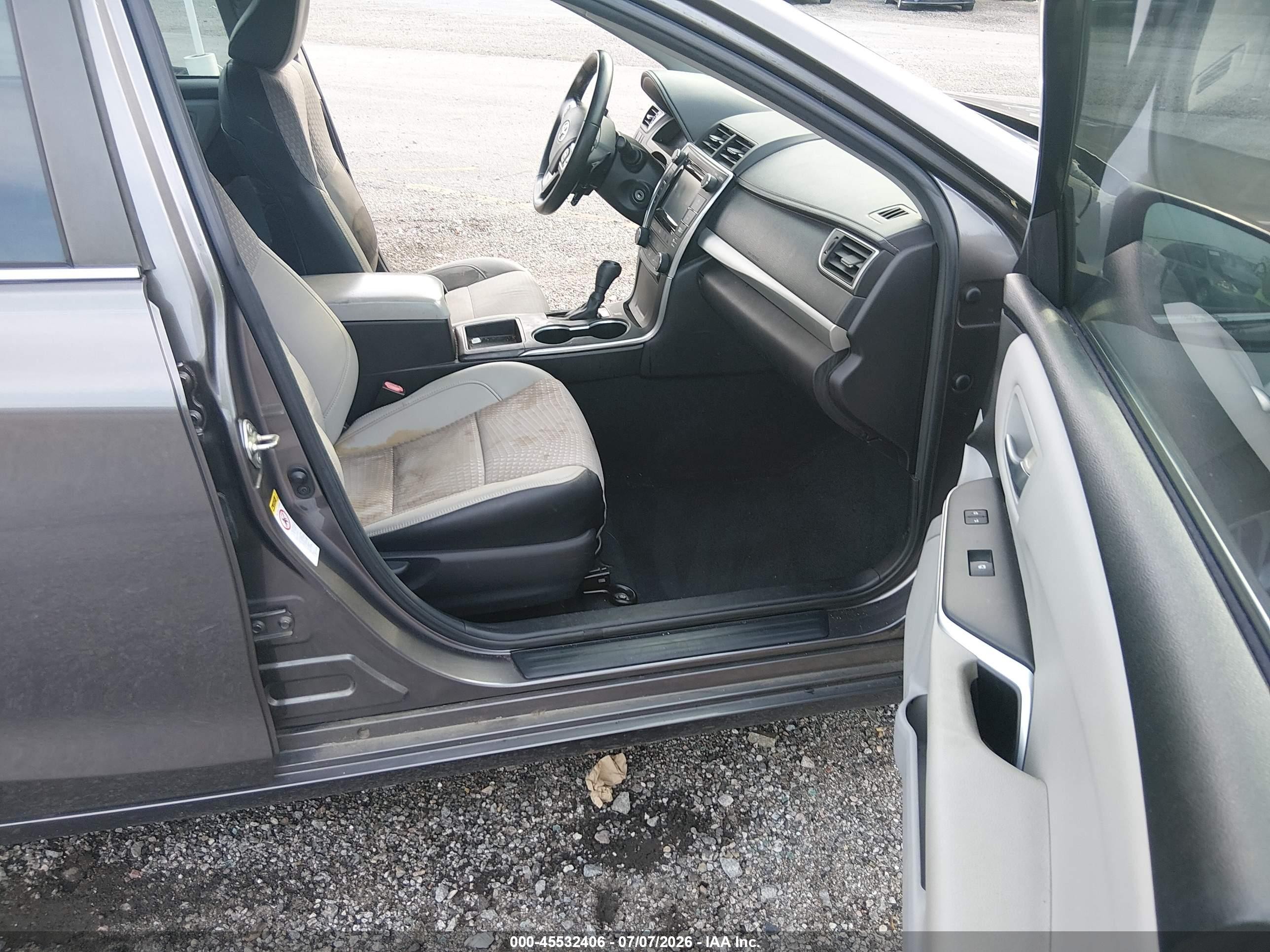 2015 Toyota Camry Se Gray vin: 4T1BF1FK7FU485109